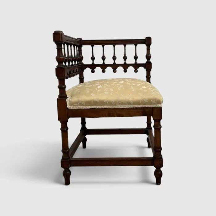 Armchair - Wood, Textile - armchair