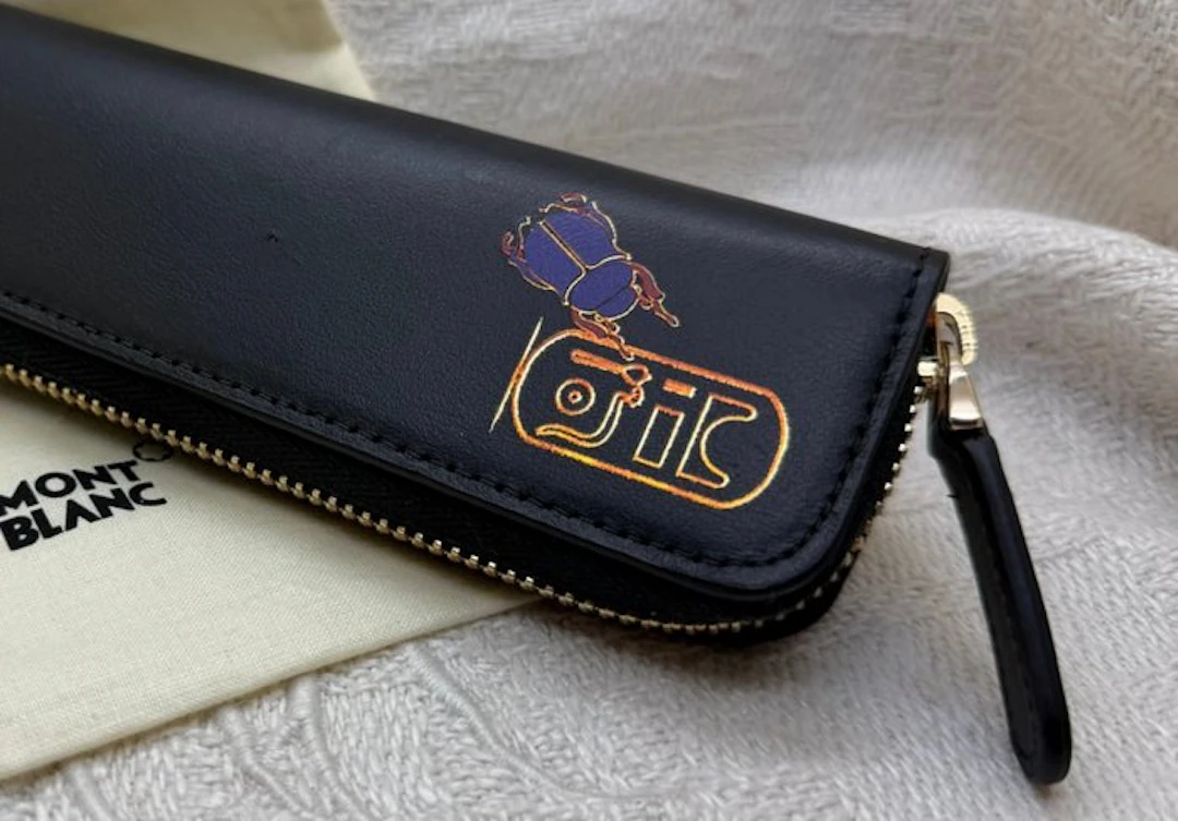 Montblanc - Pen case - Heritage Egyptomania - Black Leather