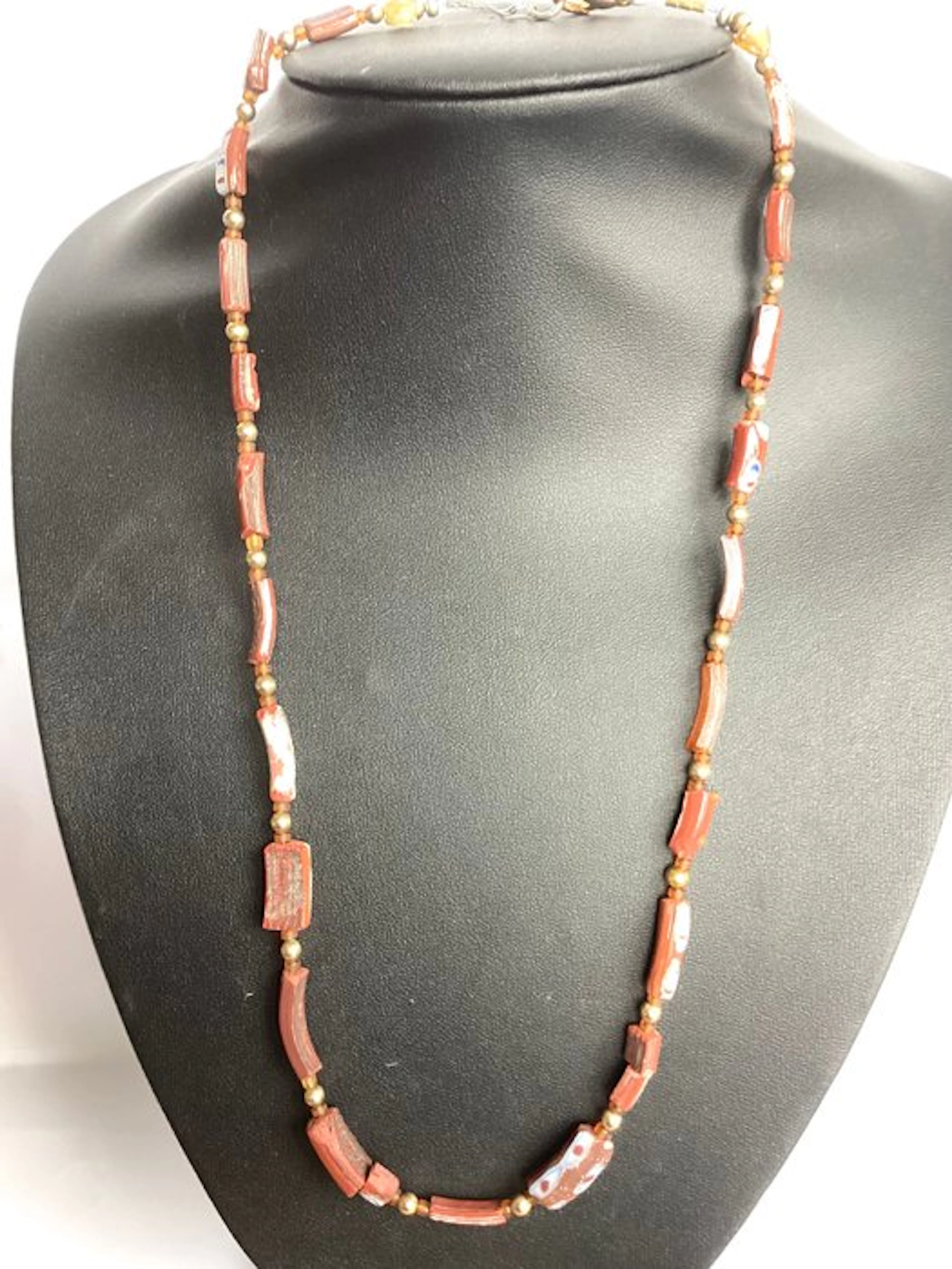 Late Roman/Early Byzantine Glass Roman Glass Chain - 49 cm