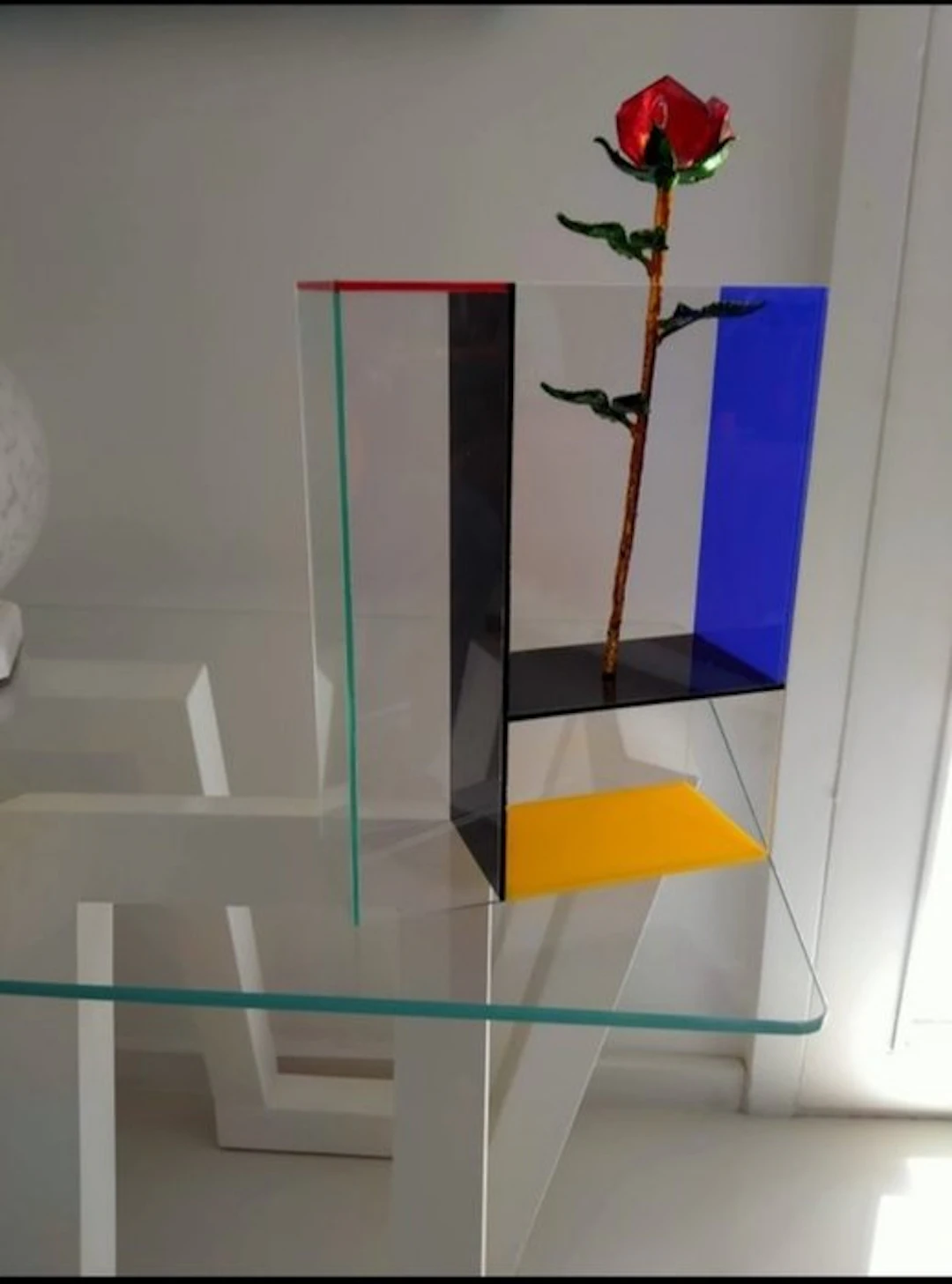 Frank Kerdill - Vase - Acrylic - Mondri vase in acrylic