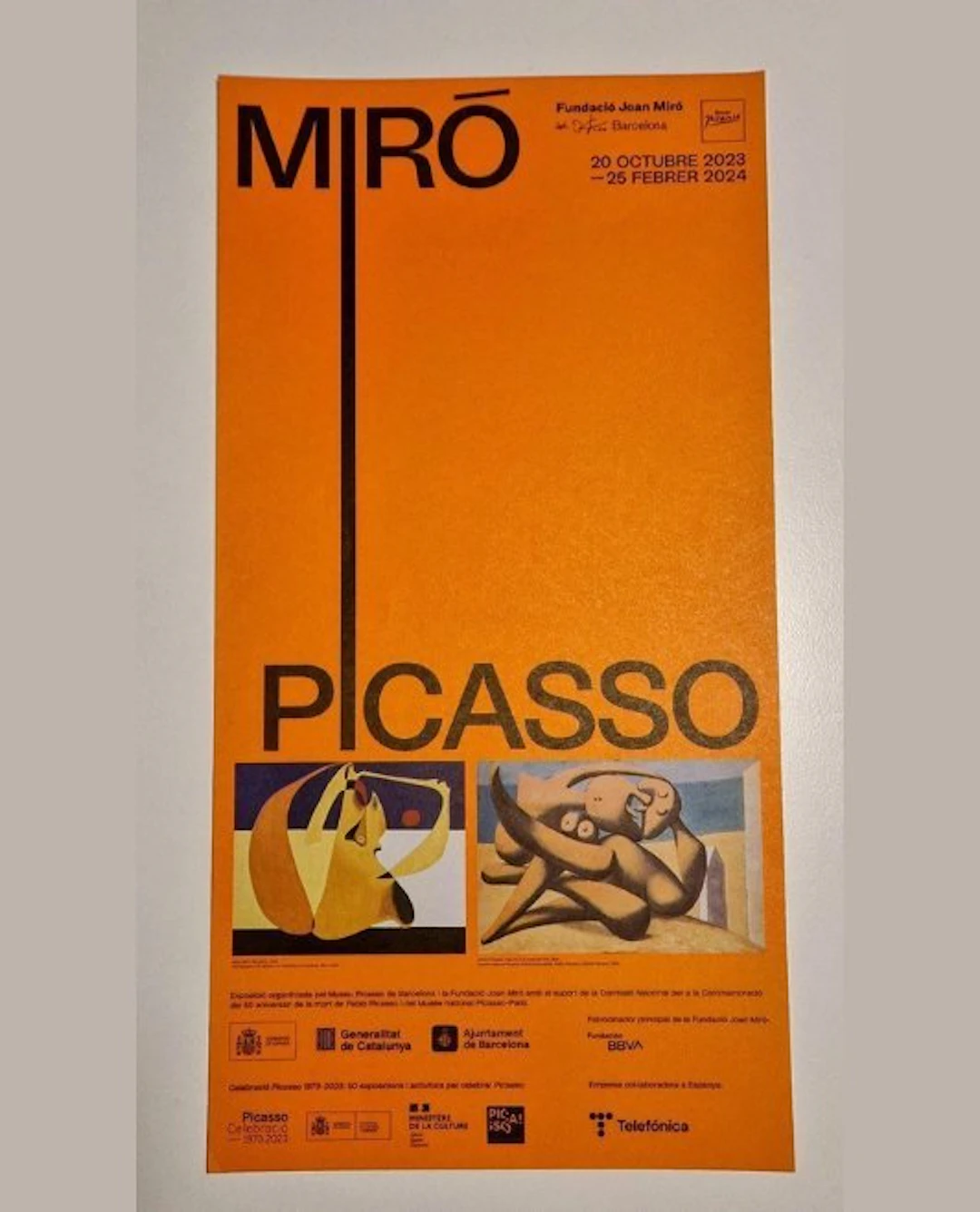 Pablo Picasso, Joan Miró - **Original Miró-Picasso Exhibition poster
