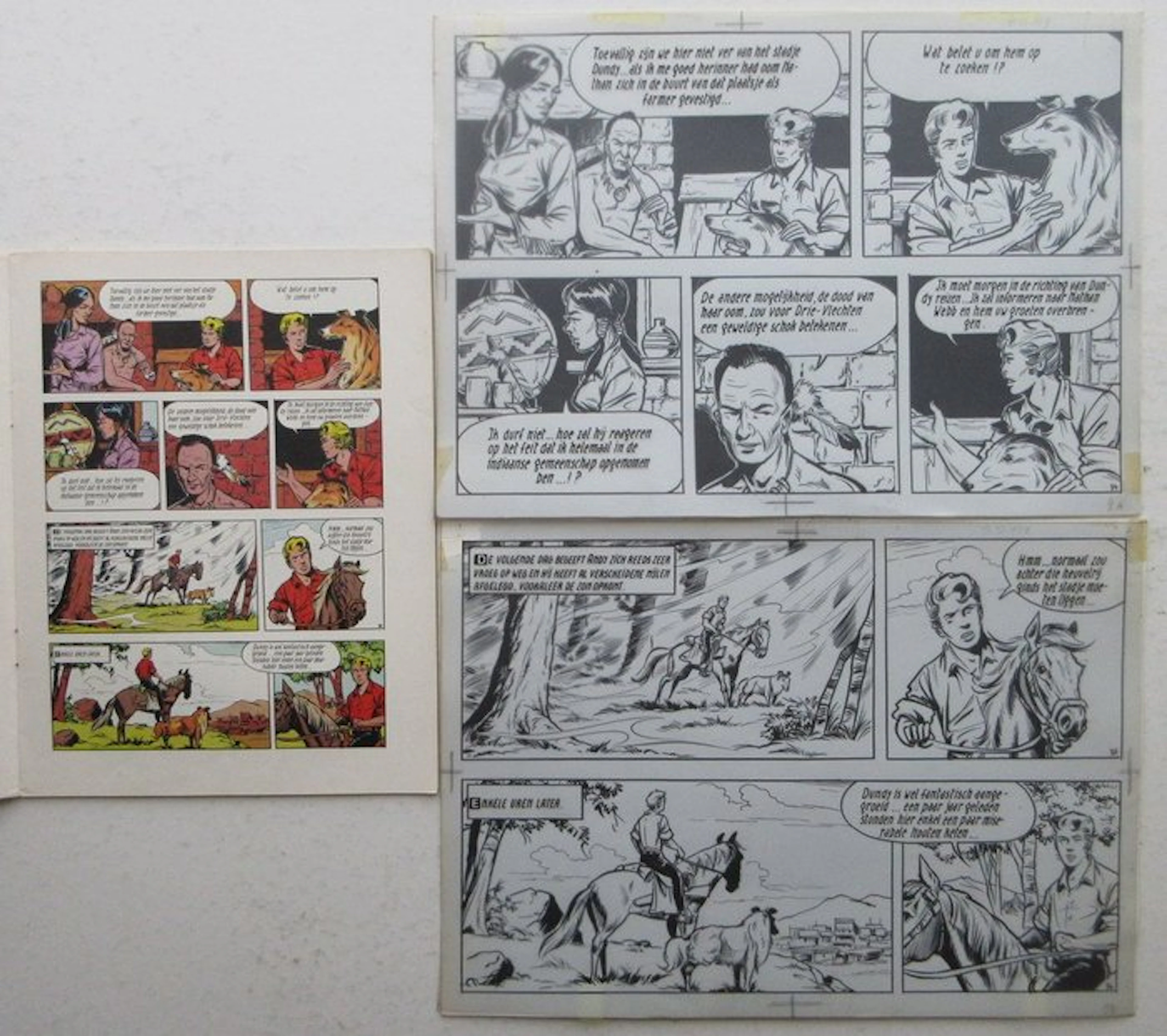 Bessy 85 - Originele pagina (p.9) - De drie vlechten - 1 original page - 1970
