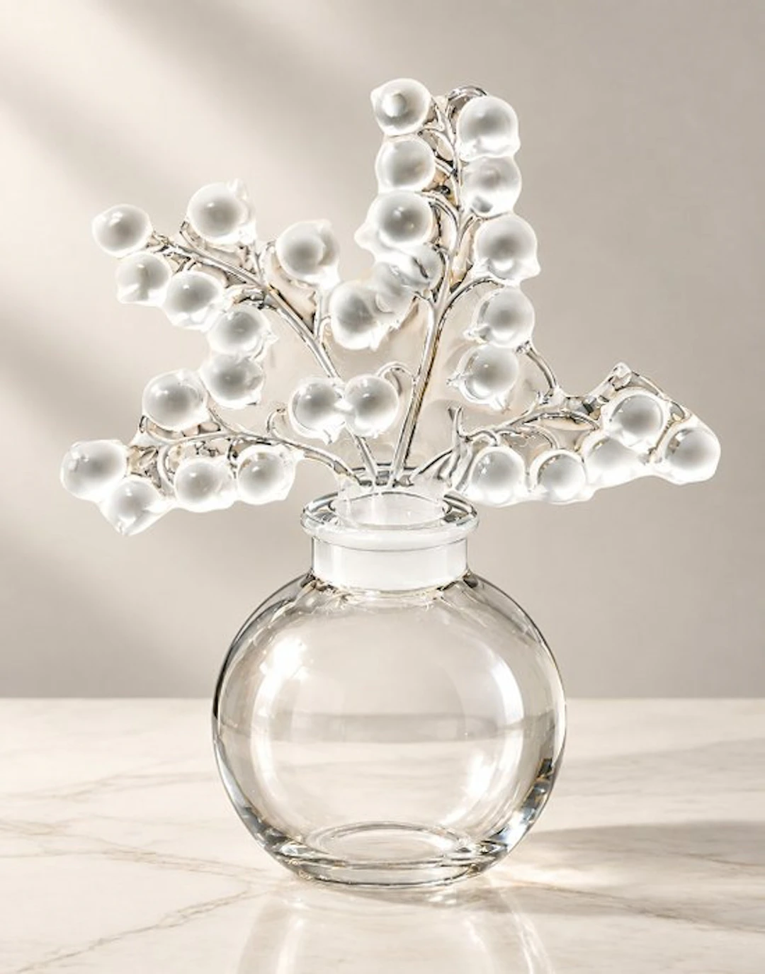 Decorative ornament - Lalique - Perfume bottle 'Muguet' - France