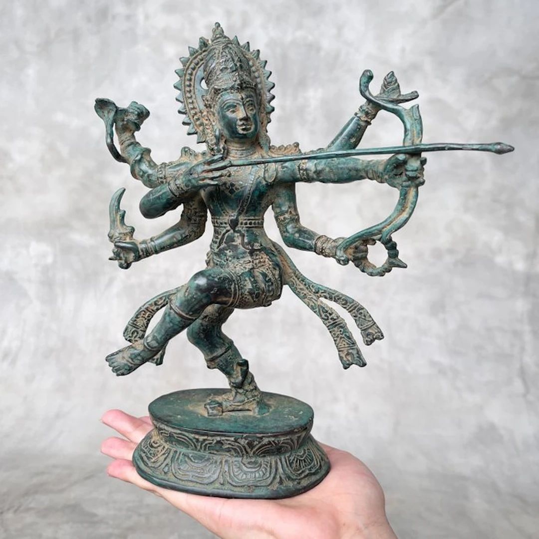 Sculpture, NO RESERVE PRICE - Dancing Shiva Sculpture - 27 cm - Bronze