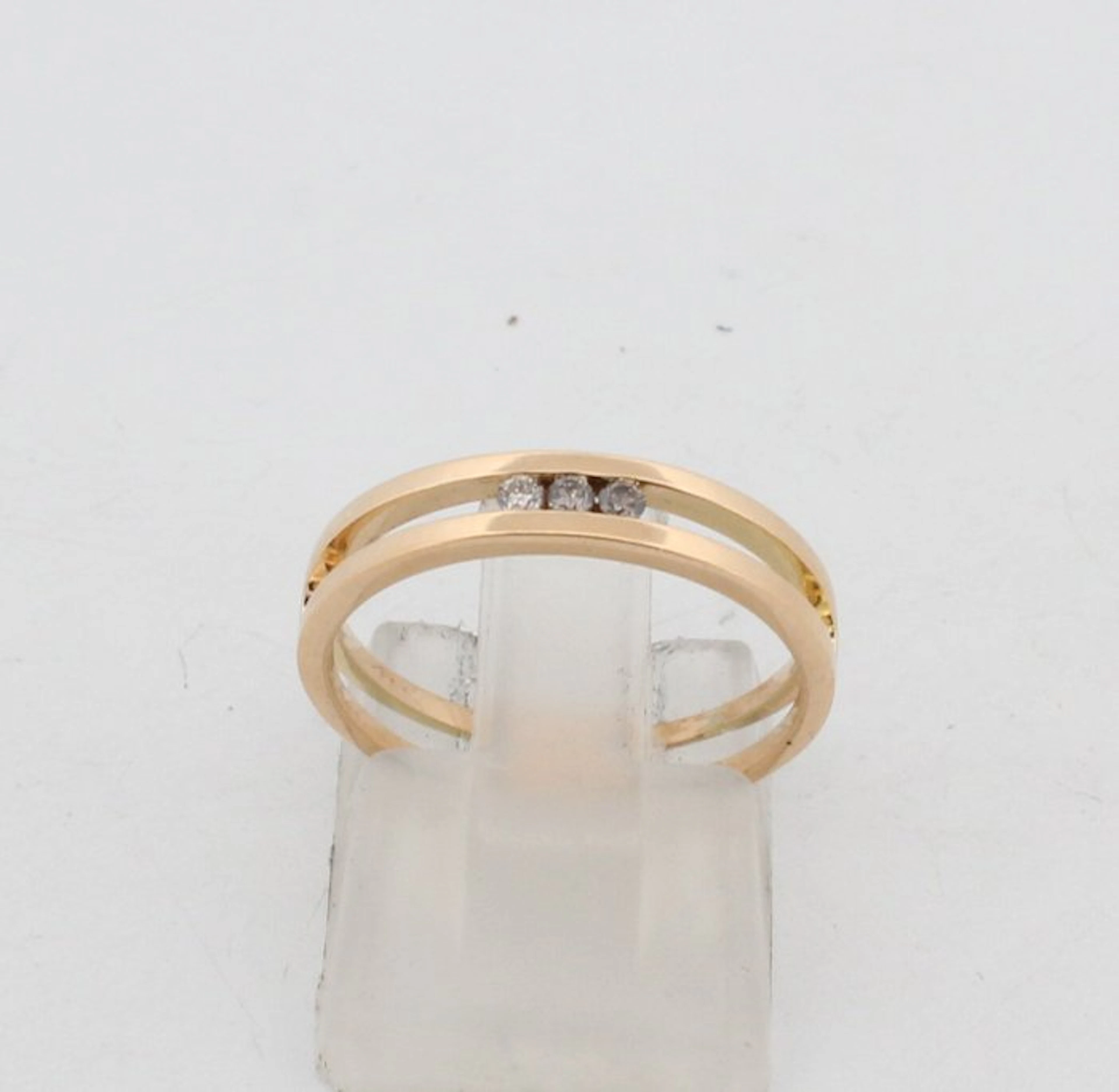 No reserve price - Ring - 18 kt. Yellow gold Diamond (Natural)