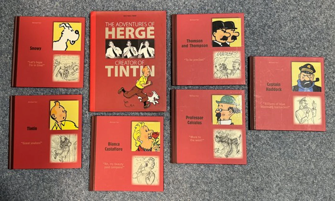 Tintin - Set van 7 diverse albums - First edition
