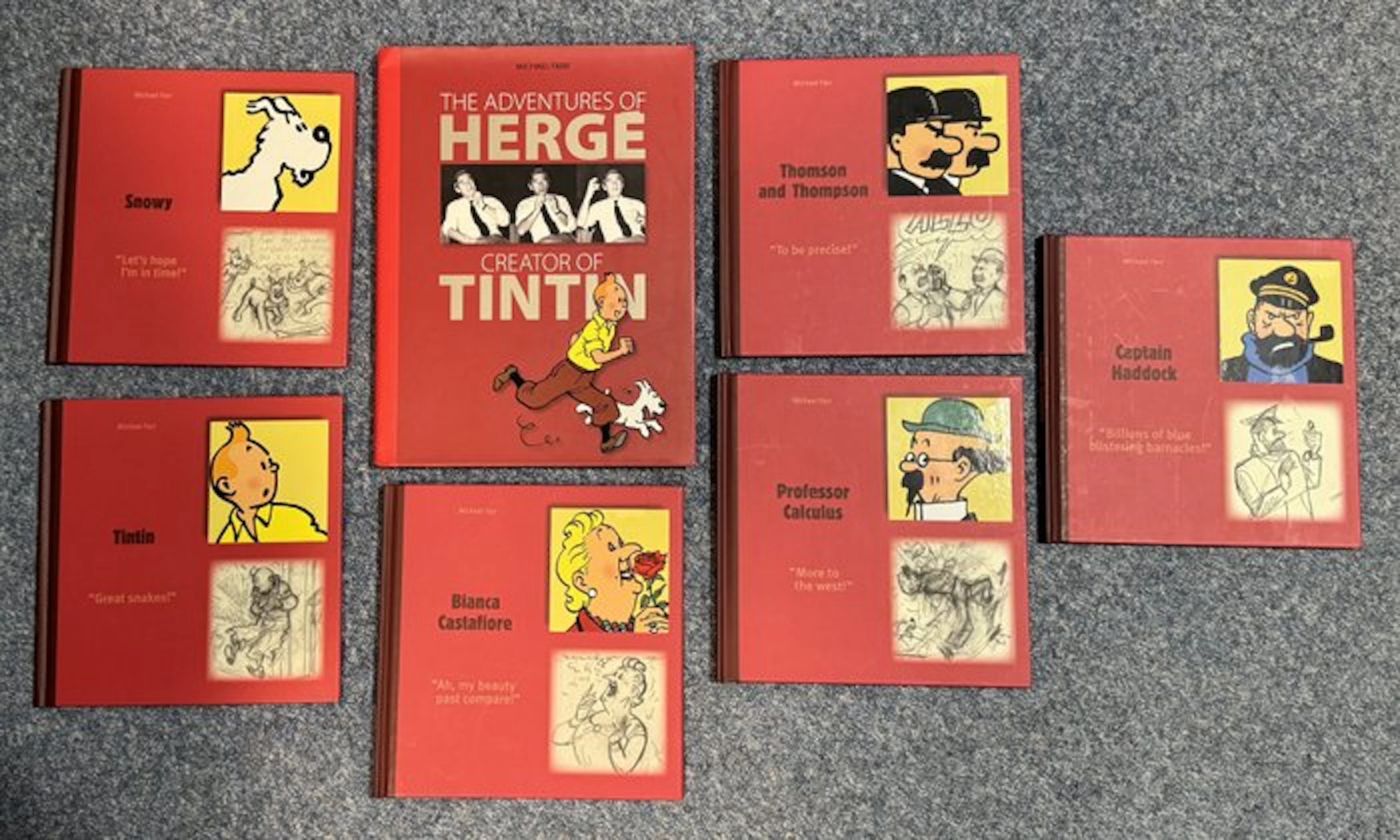 Tintin - Set van 7 diverse albums - First edition