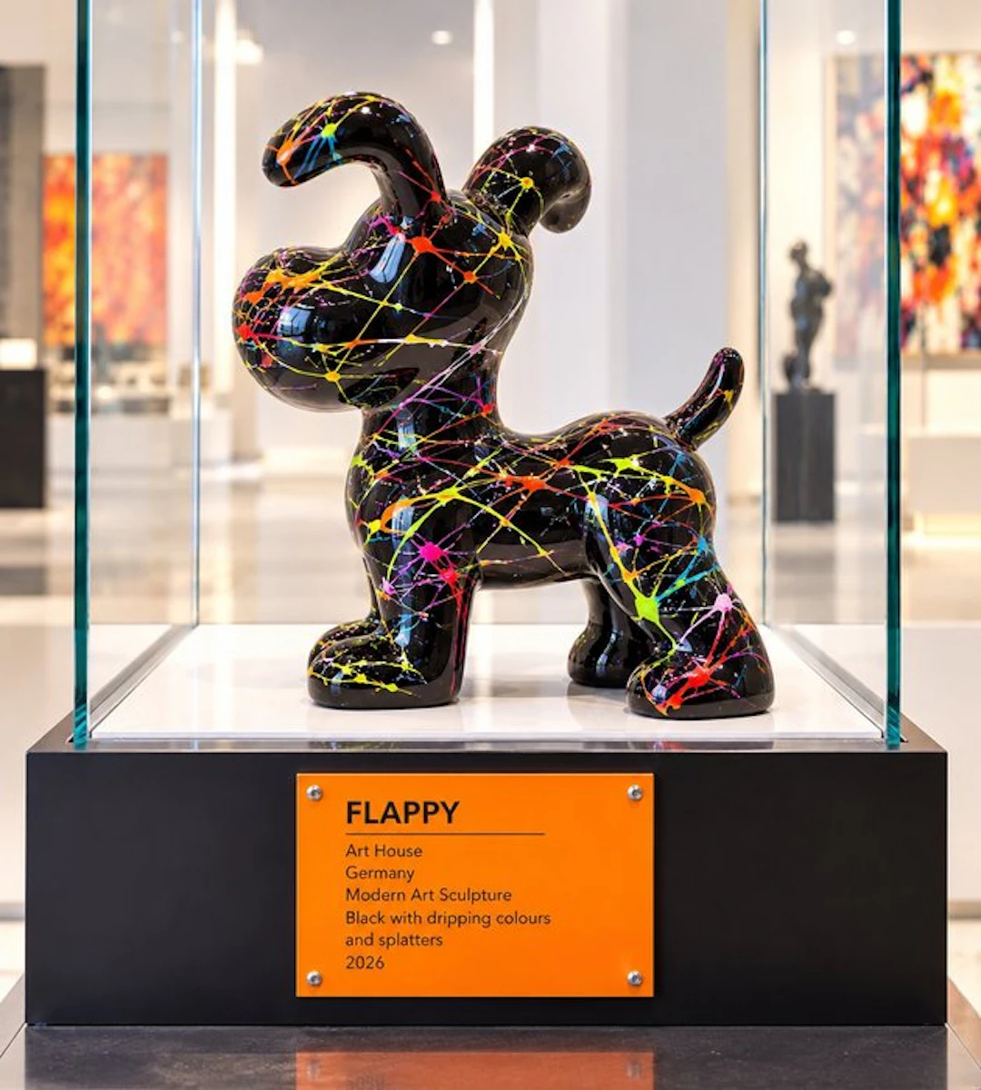Art House - Figure - vrolijk beeld***HOND FLAPPY...