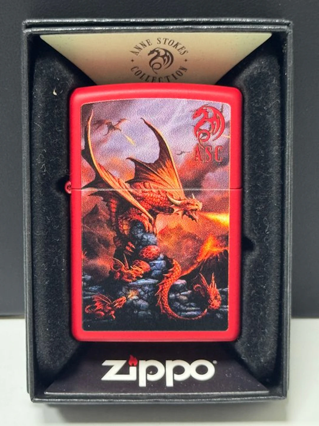 Zippo - fire dragon - No reserve price - Lighter - Brass