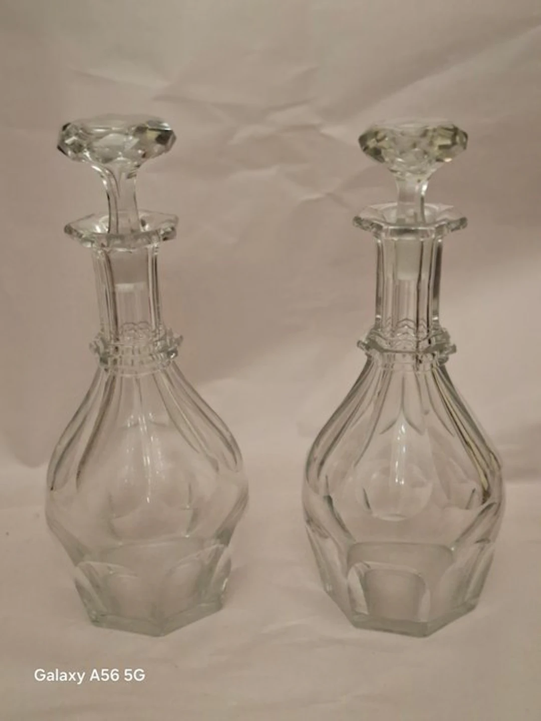 Baccarat - Decanter (2) - Harcourt 1841 - Crystal - Pair of bottles