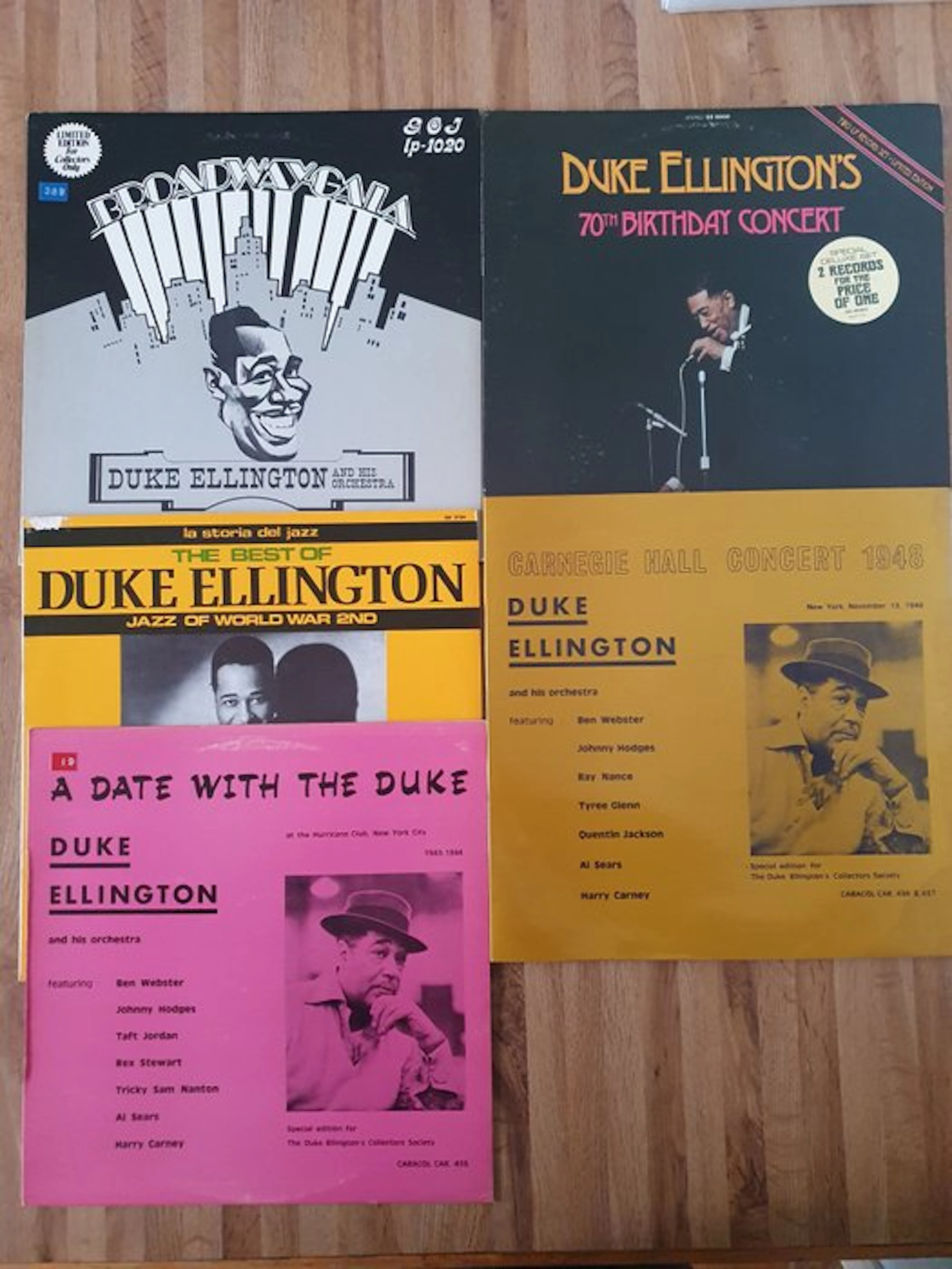Duke Ellington - Live at the Club Zanzibar; Carnegie Hall...