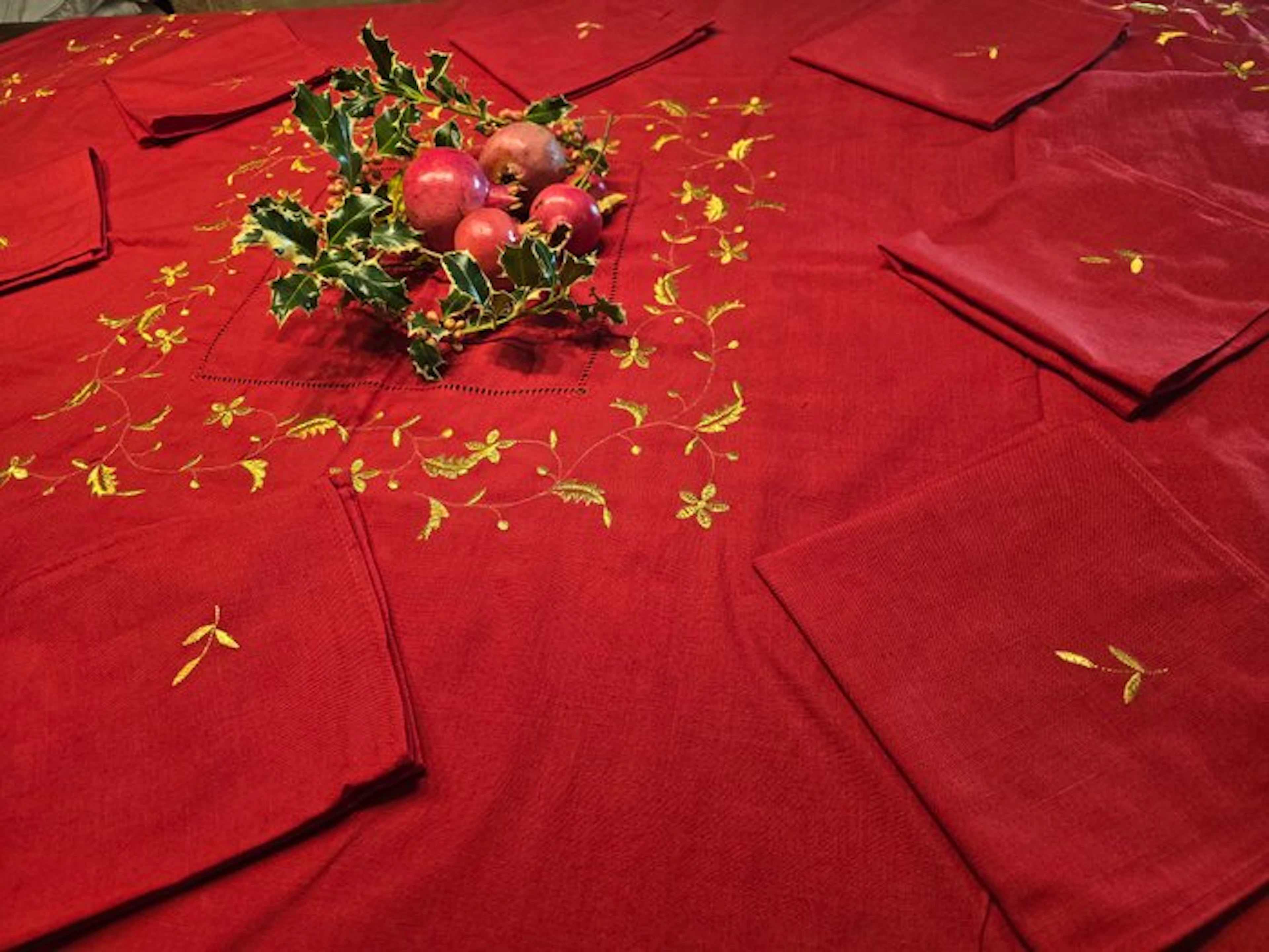 tovaglia natalizia - Tablecloth (9) - 185 cm - 185 cm - Round tablecloth