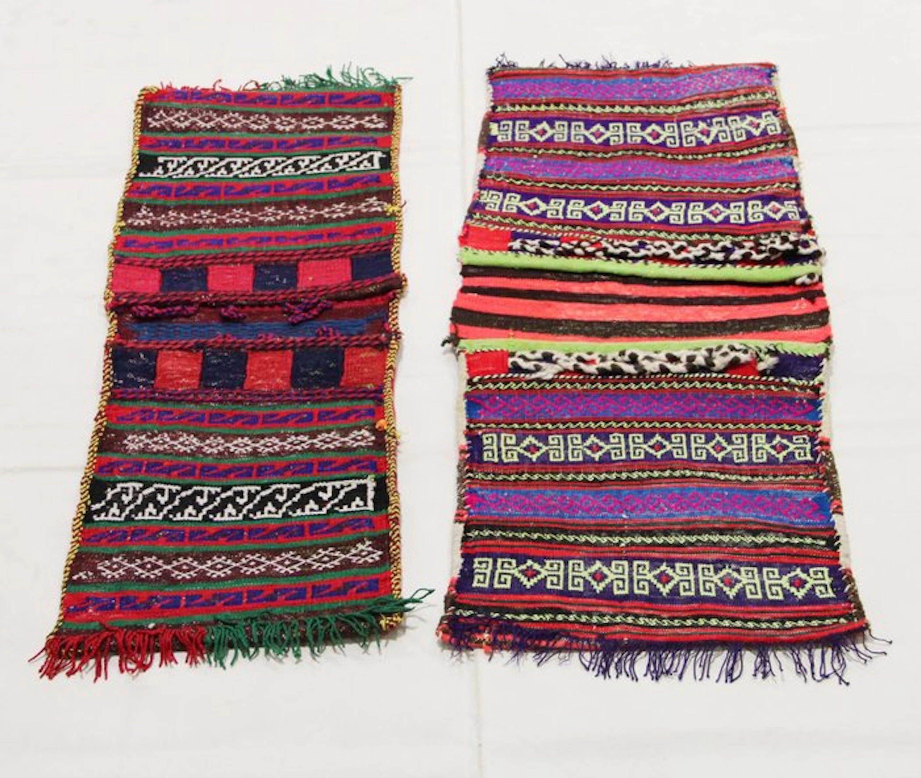 Original hand-knotted salt bag made of genuine wool