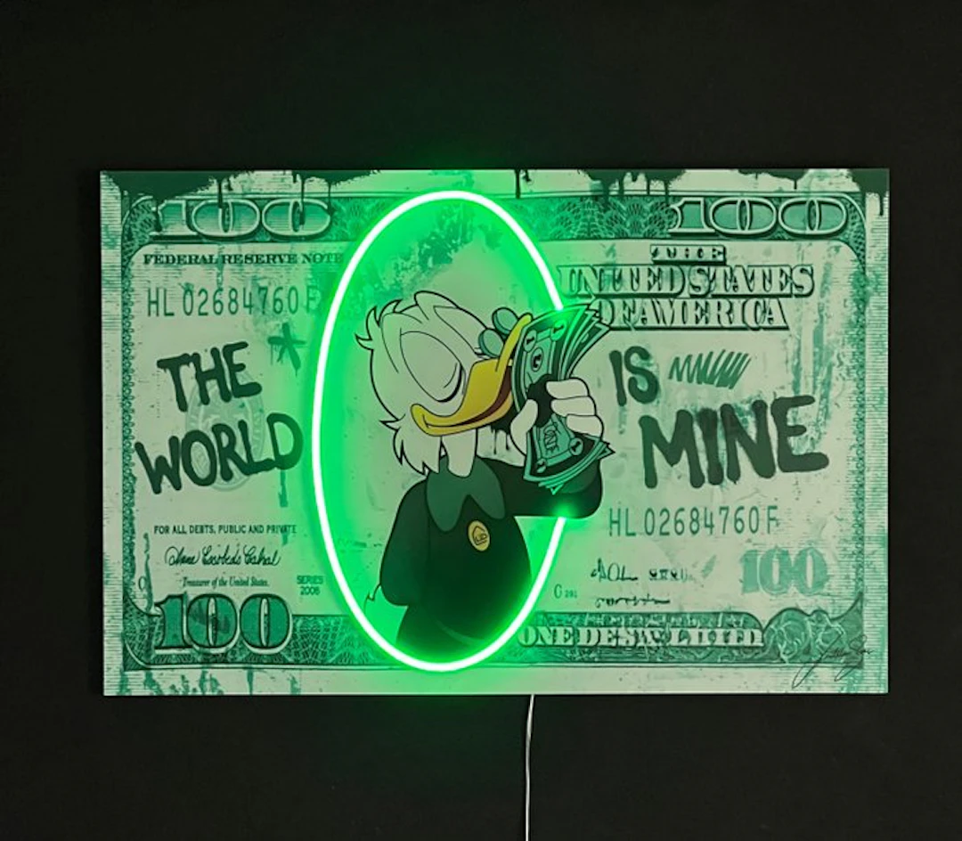 LEDMansion - Paperoni Dollar Led Wall Art