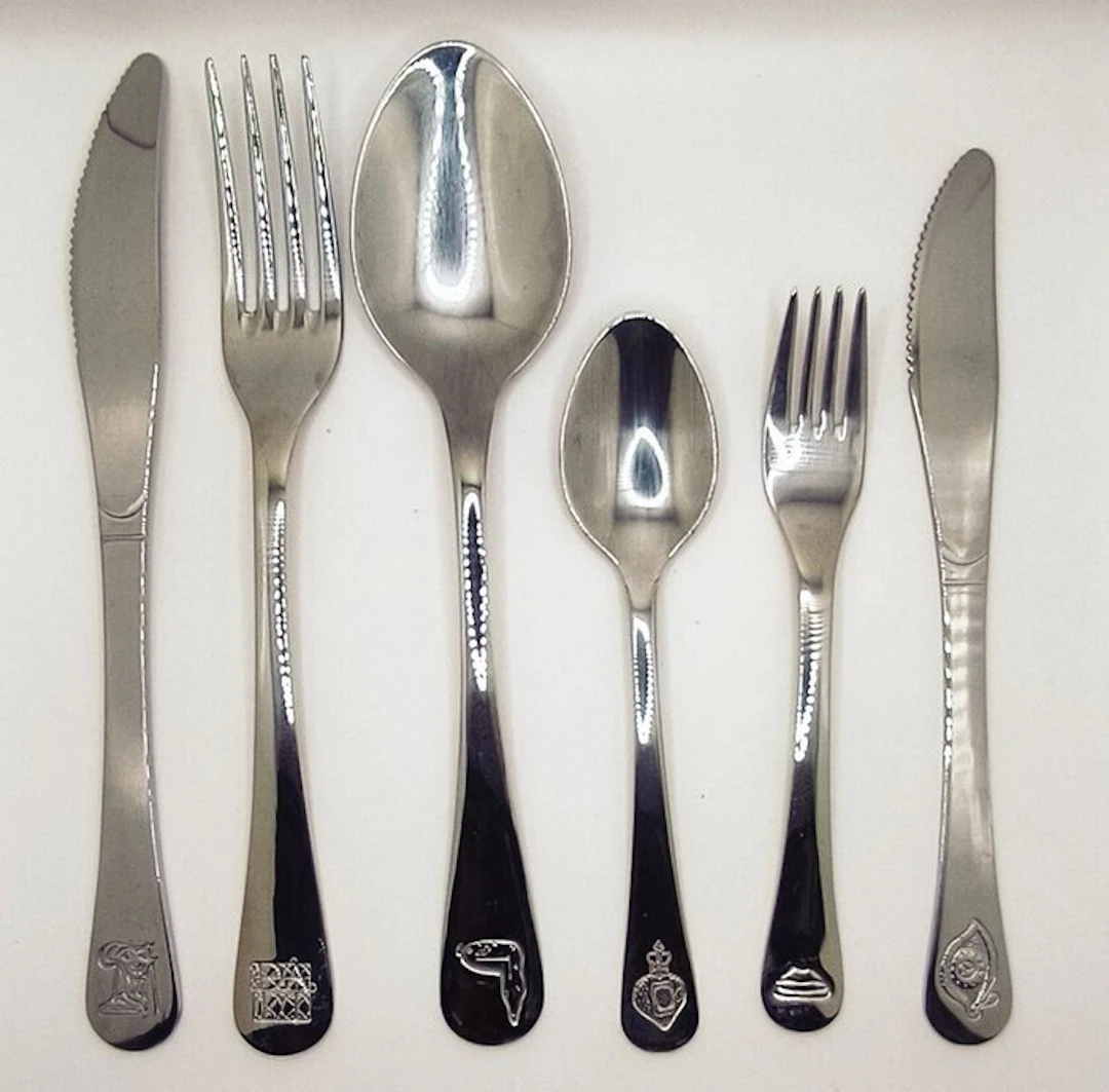 Cutlery set (12) - 18/10 stainless steel - Dalí Cutlery (2004)