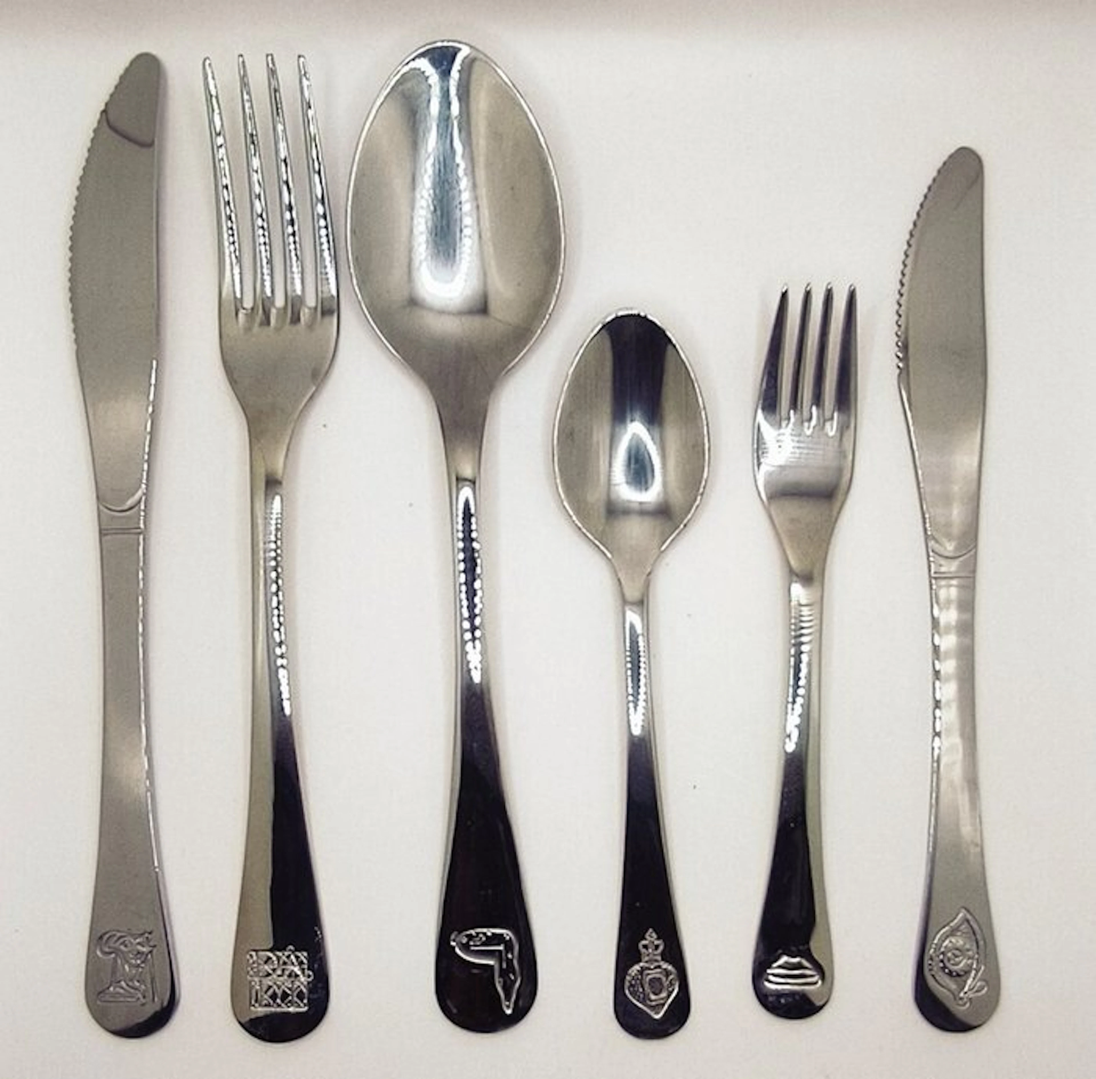 Cutlery set (12) - 18/10 stainless steel - Dalí Cutlery (2004)