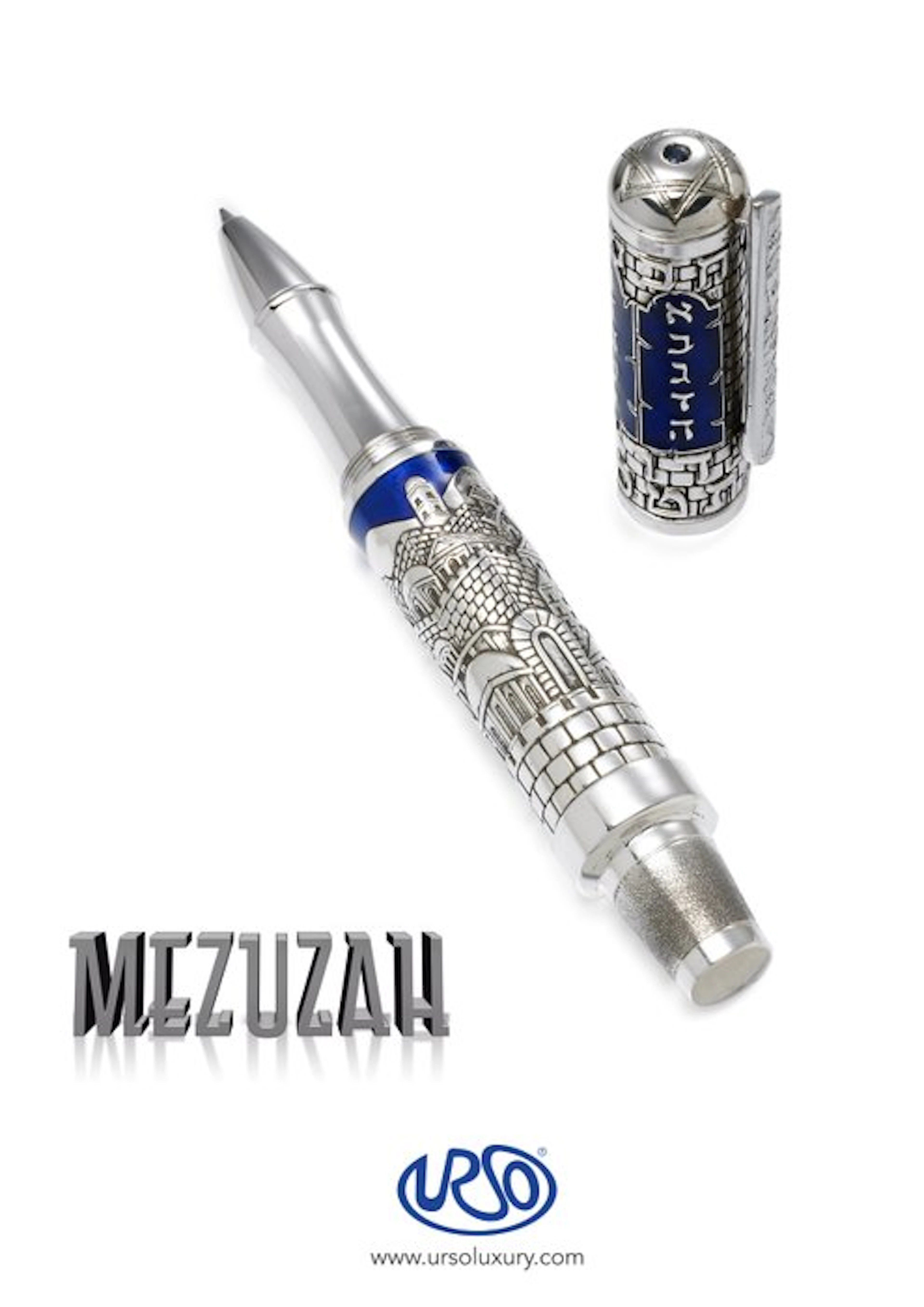 Urso - Roller Mezuzah in argento 925