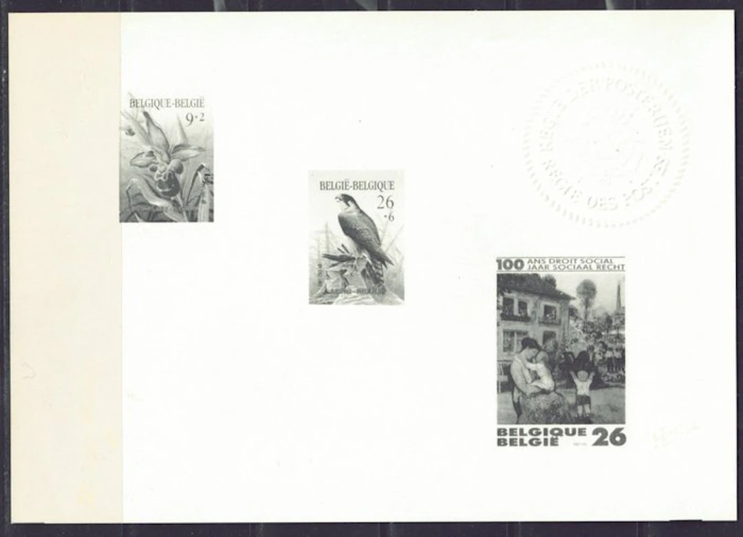 Belgium 1987 - Black-and-white sheet (2244