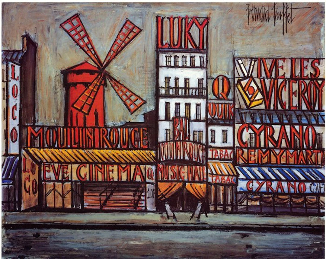 Bernard Buffet (1928-1999) - Le Moulin Rouge