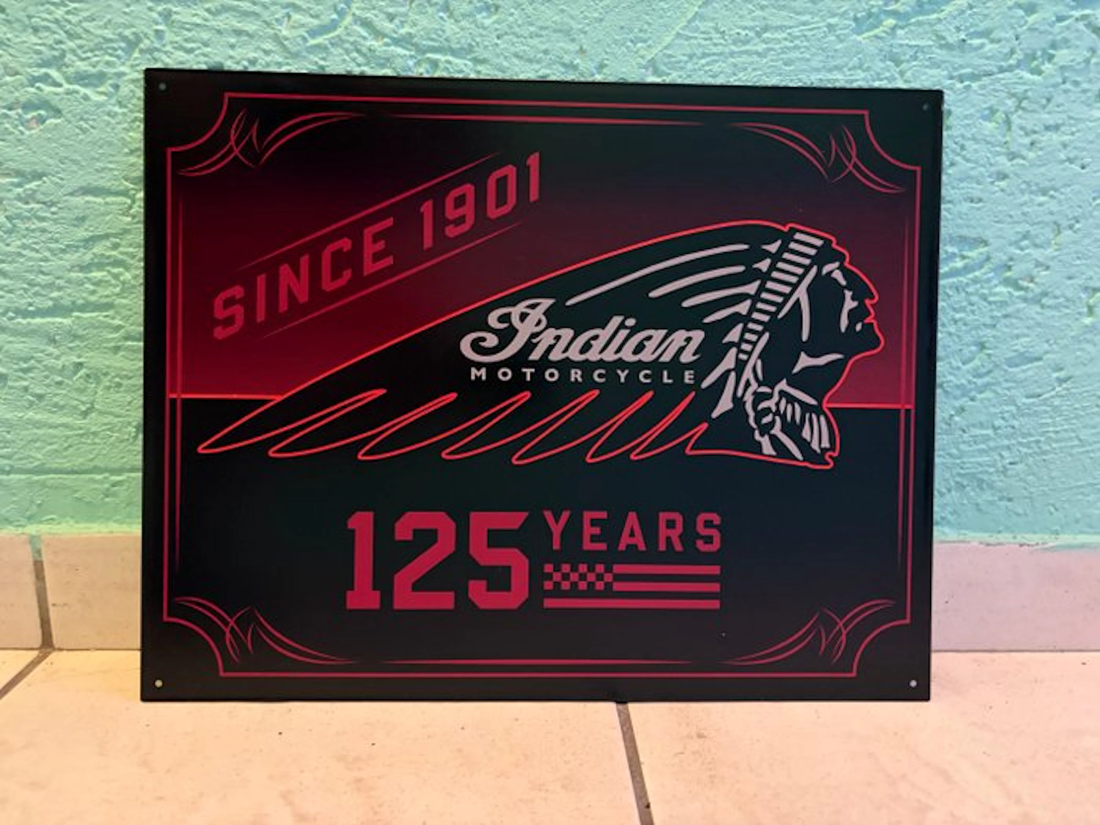 Indian Motorcycles - Sign - Metal
