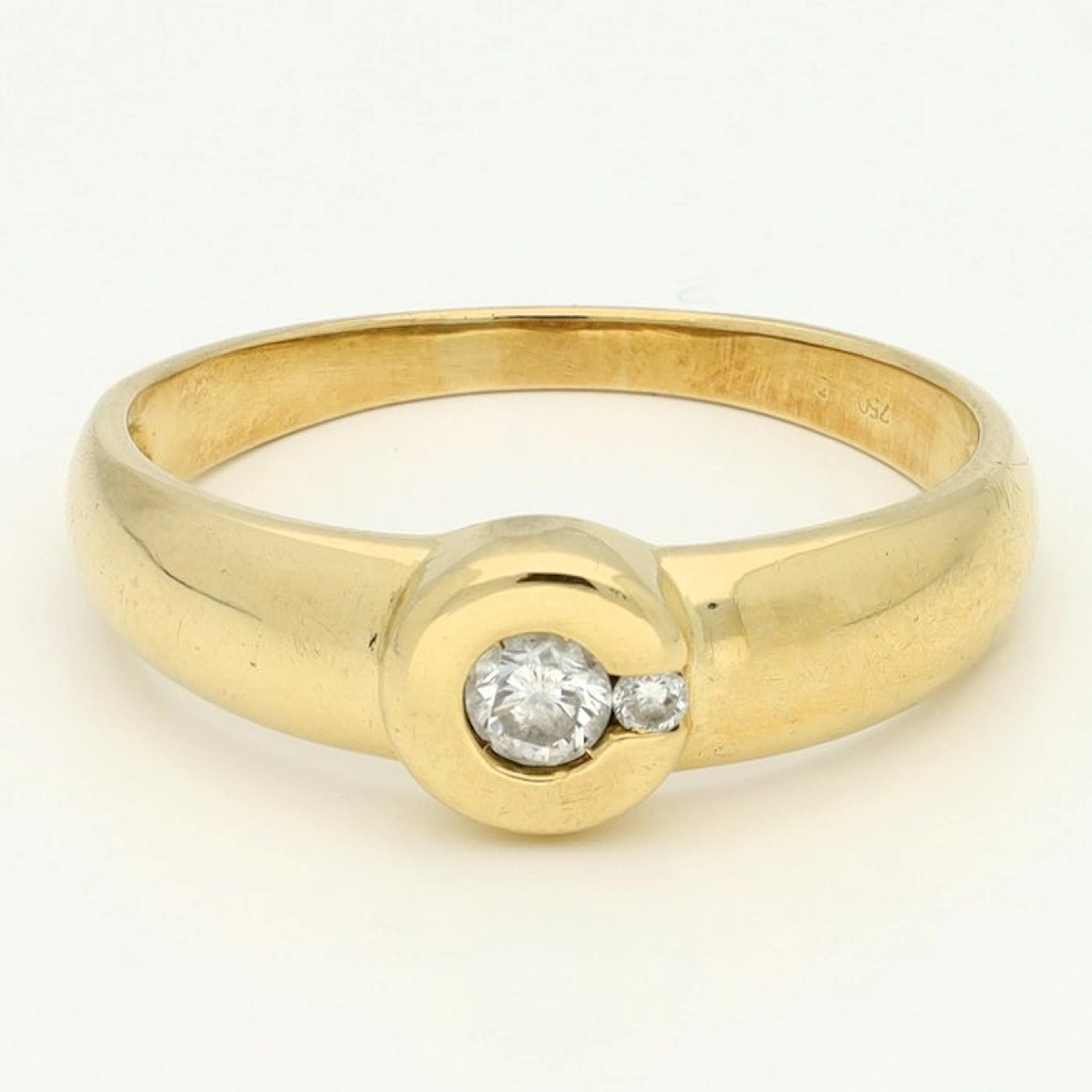 Ring - 18 kt. Yellow gold Diamond (Natural)