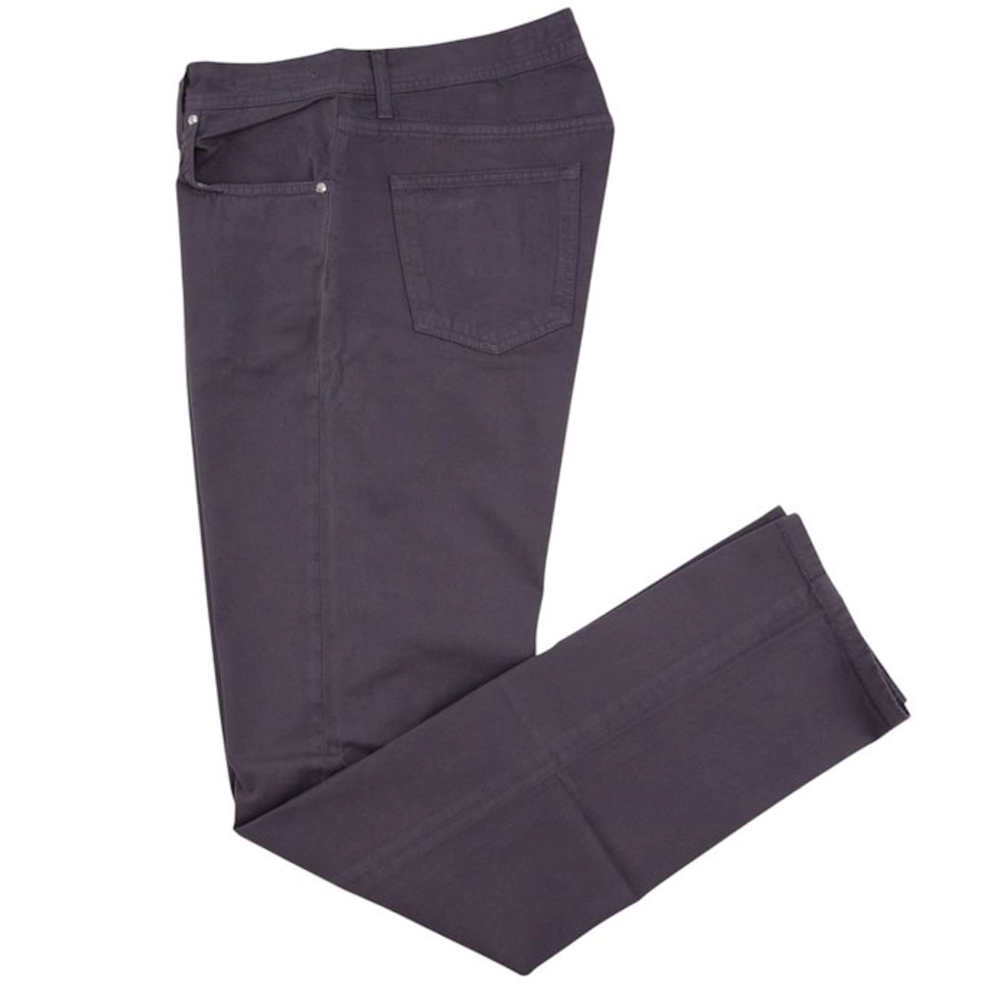 LUIGI BORRELLI NAPOLI - 51 IT - Washed Dark Purple Denim...