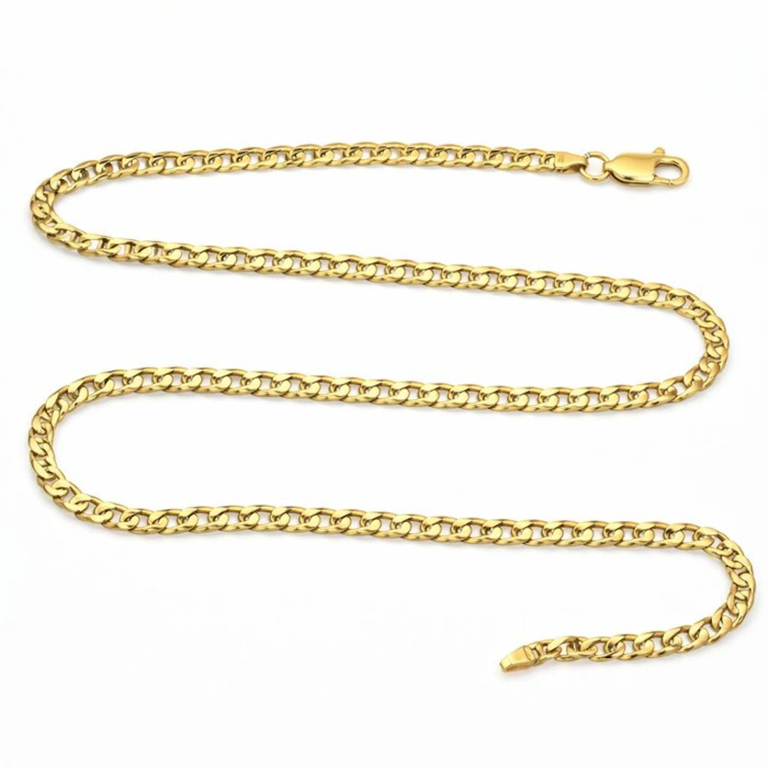 Necklace - 18 kt. Yellow gold - Made in Italy - Handmade