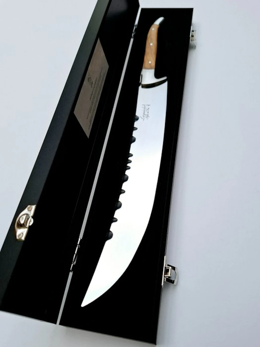 Laguiole - Champagne saber - Olive Wood handle - Style de...