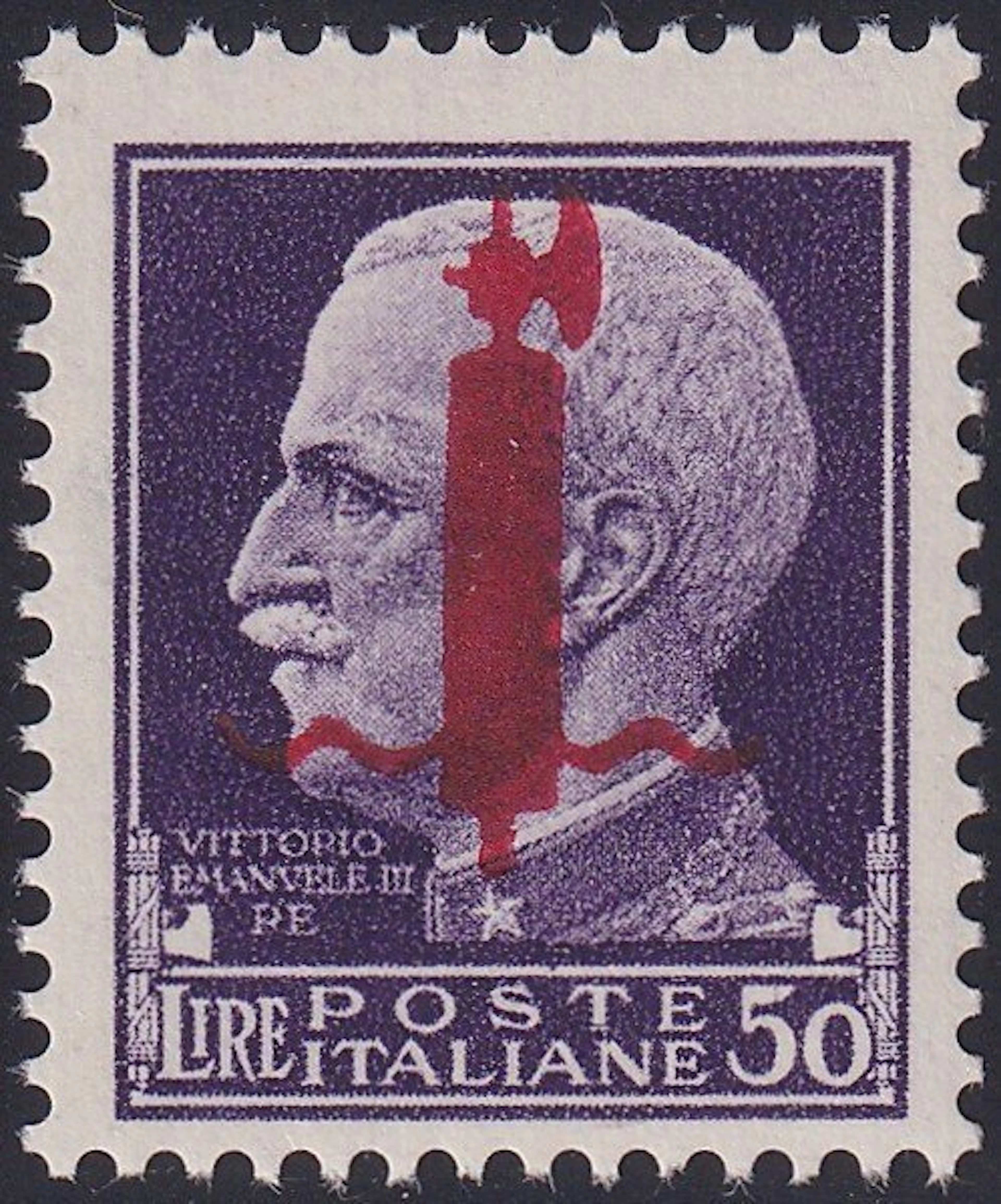 Italian Social Republic 1944 - Verona print run 50 l