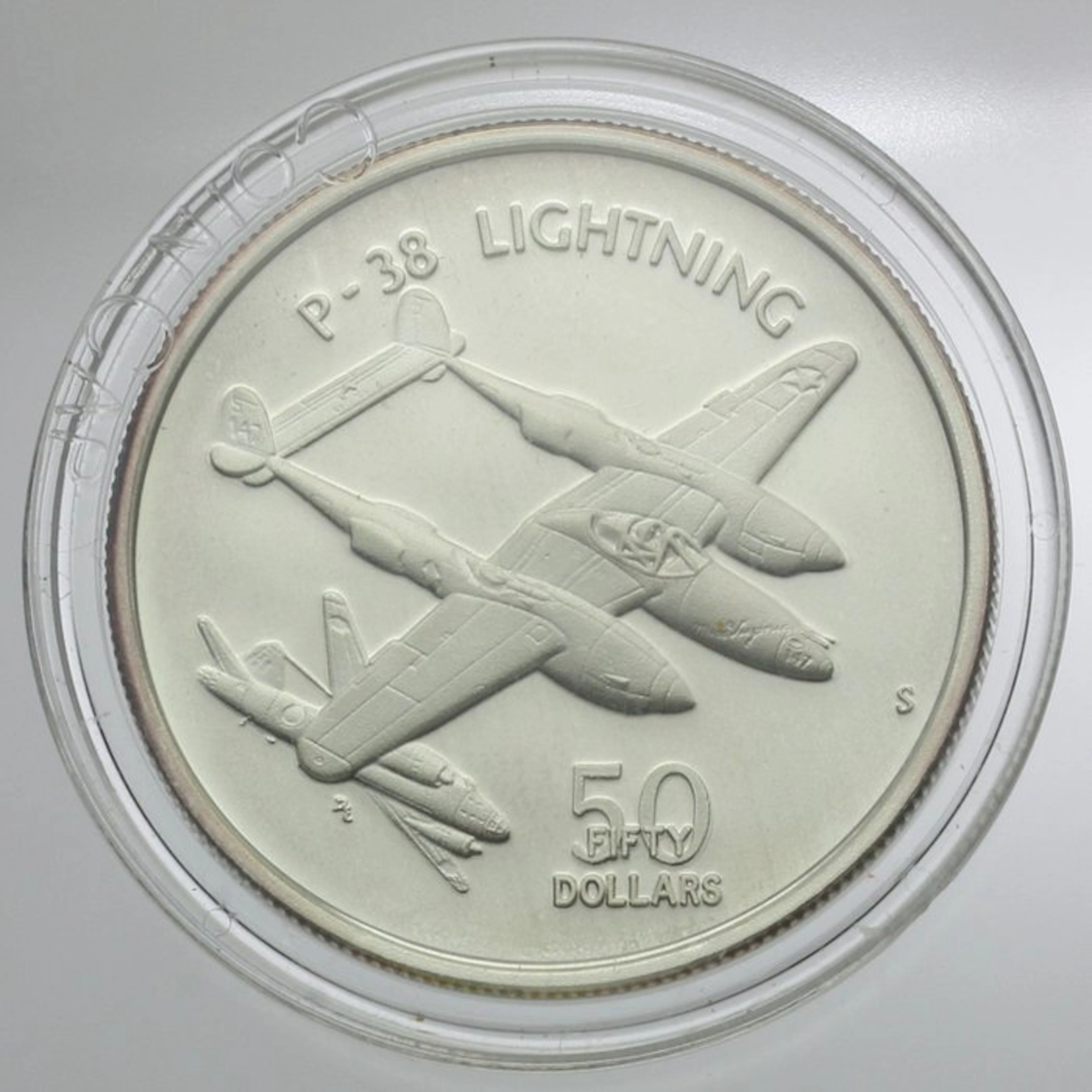 Marshall Islands. 50 Dollars Argent PROOF P-38 1991 (No reserve price)