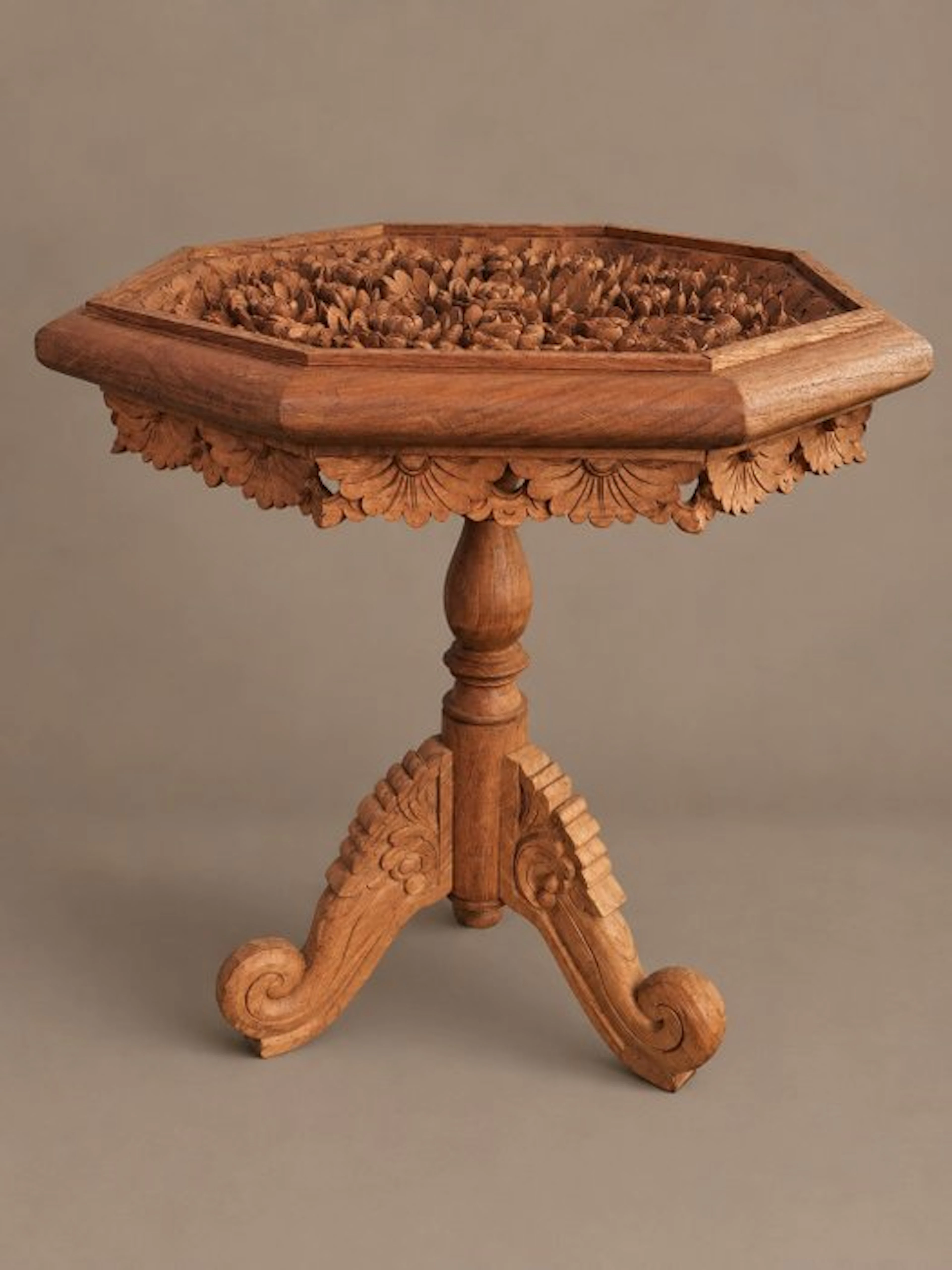 Table - Teak - Balinese side table.