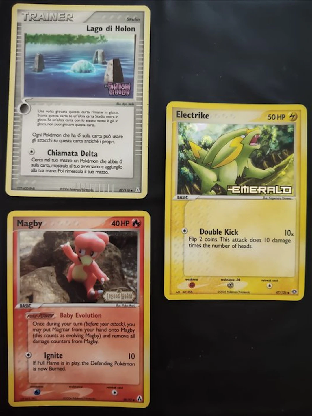 Pokémon - 3 Card Reverse holo - EX