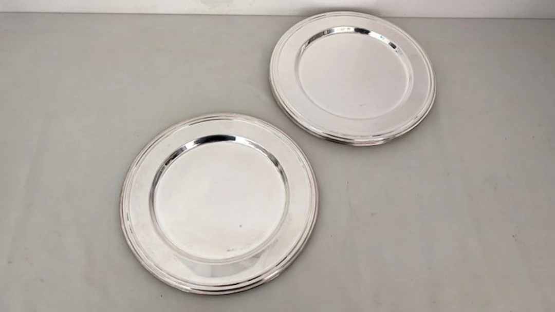 Per 6 persone - Charger plate (6) - Silverplated - Round shape