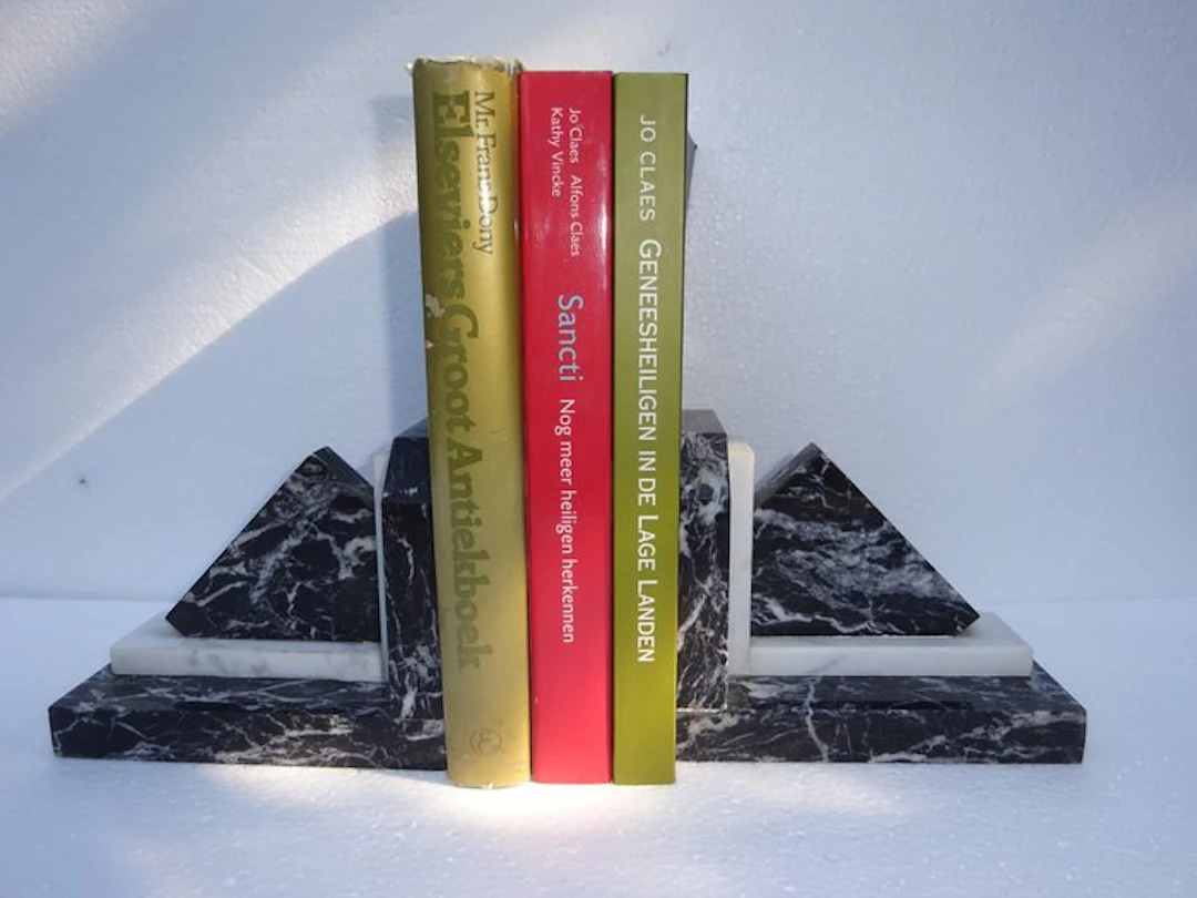 Bookends (2) - Noir Belge de Mazy.