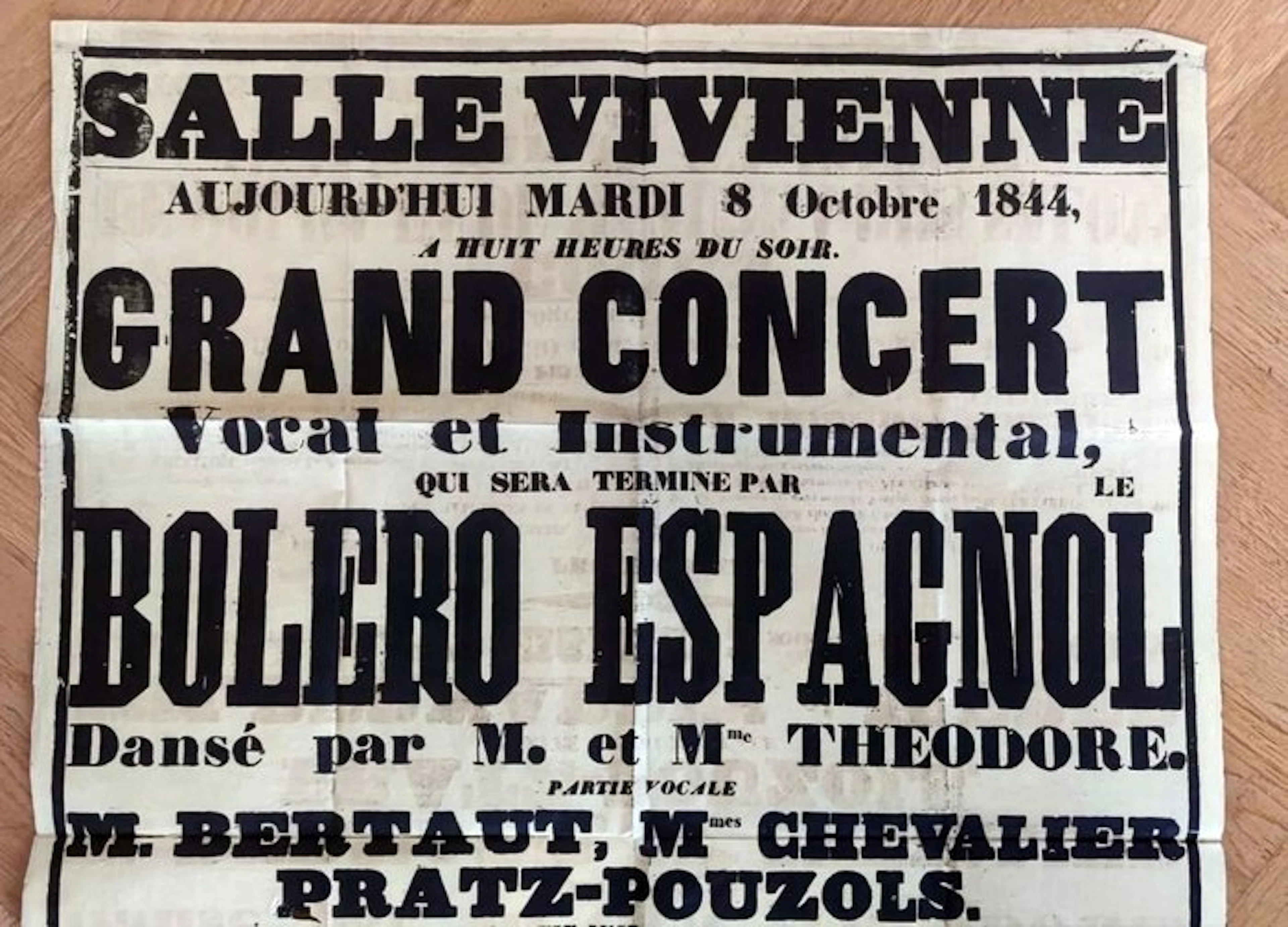 Bolero Espagnol. Dansé par M. et Mme. Theodore - 1844