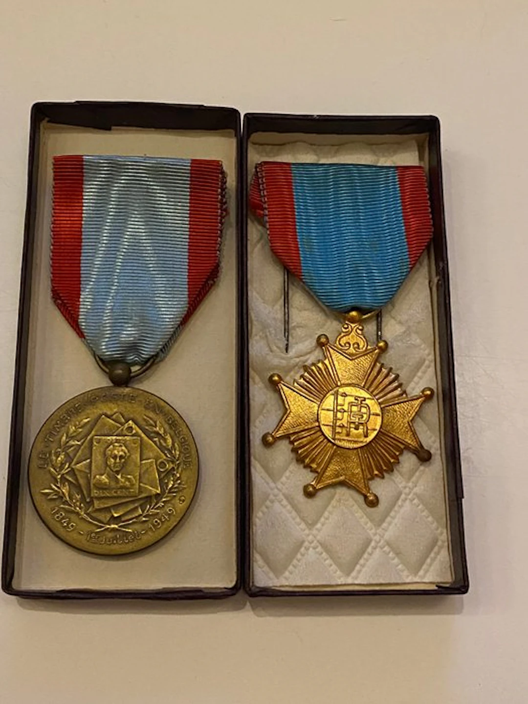 Belgium - Military medal - 2 × Belgian commemorative...