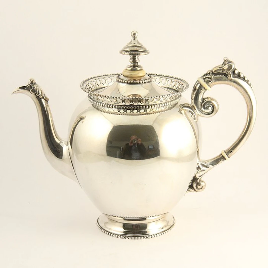 Antieke (1891) theepot - HANDWERK - Van Kempen - Teapot...