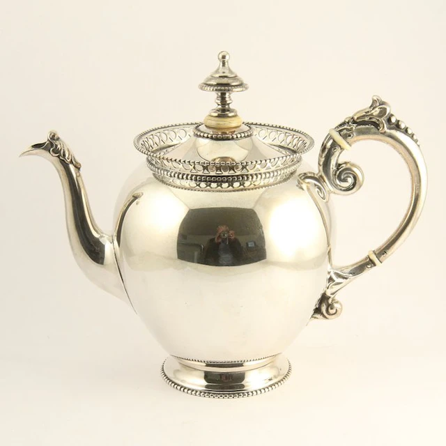 Antieke (1891) theepot - HANDWERK - Van Kempen - Teapot...