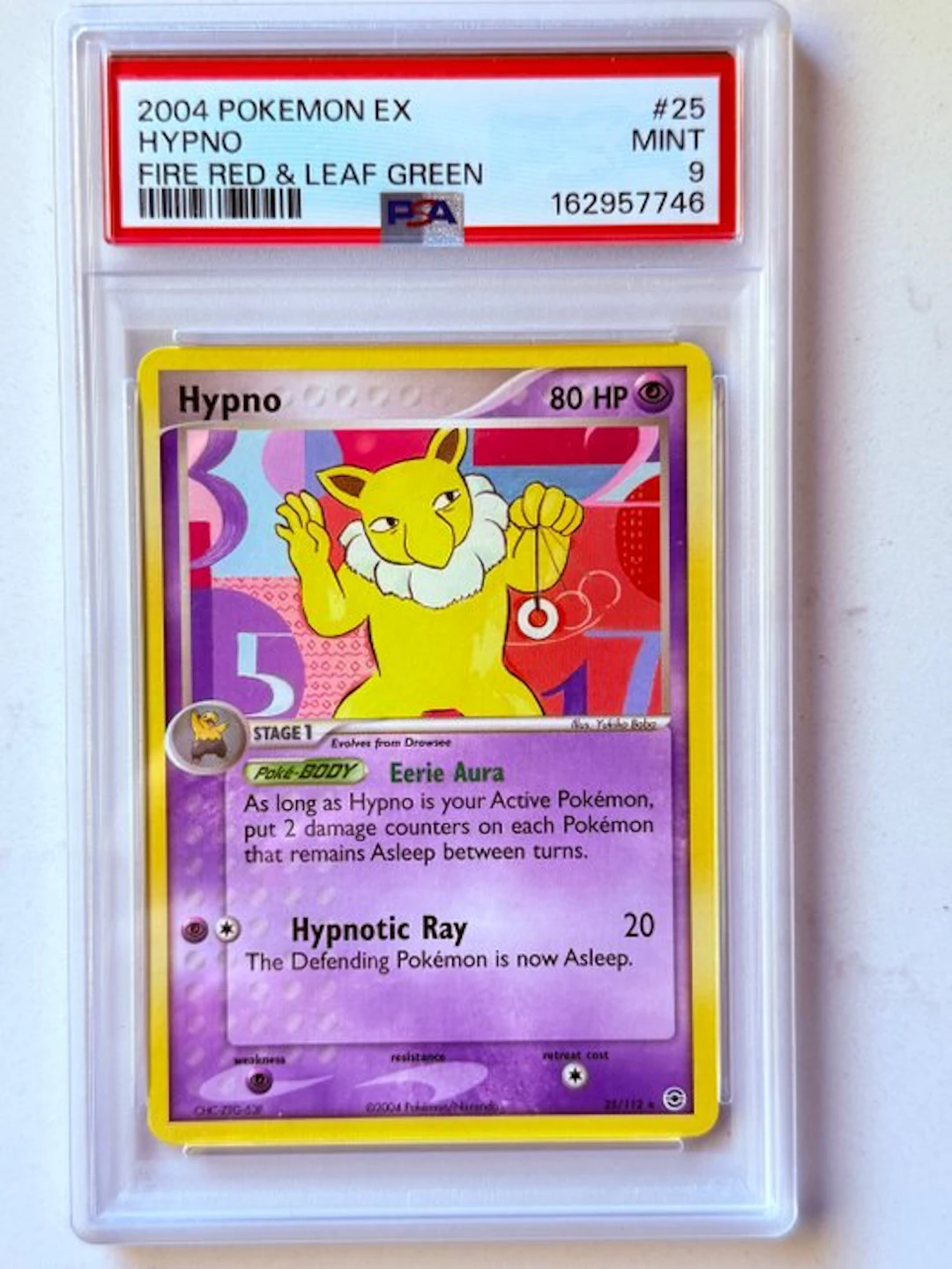 Pokémon - 1 Graded card - Hypno 25 - PSA 9 - EX
