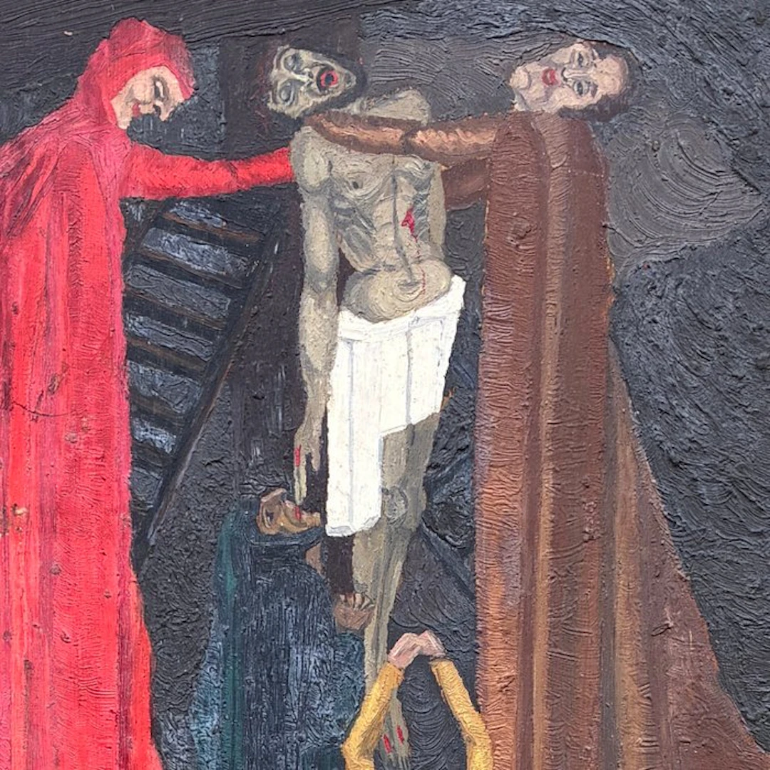 Jacqueline Gilson (1912-1991) - Descente de croix - Jesus...
