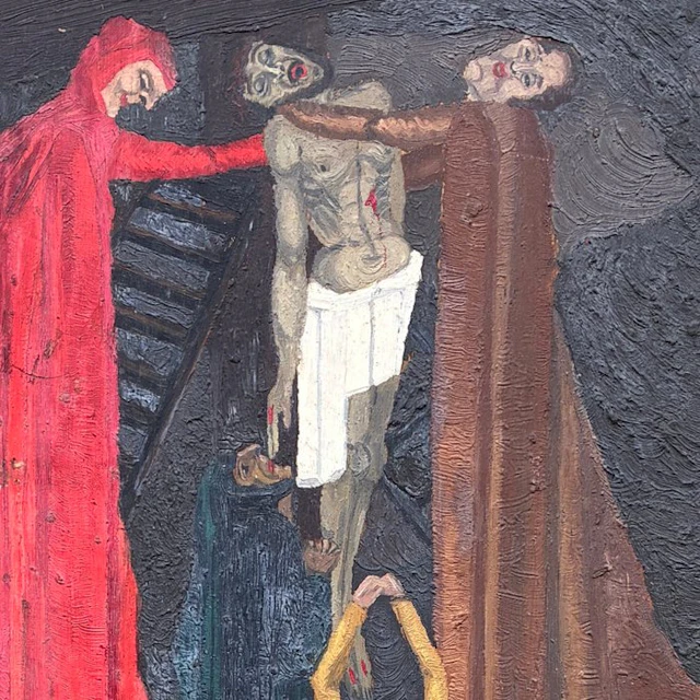 Jacqueline Gilson (1912-1991) - Descente de croix - Jesus...
