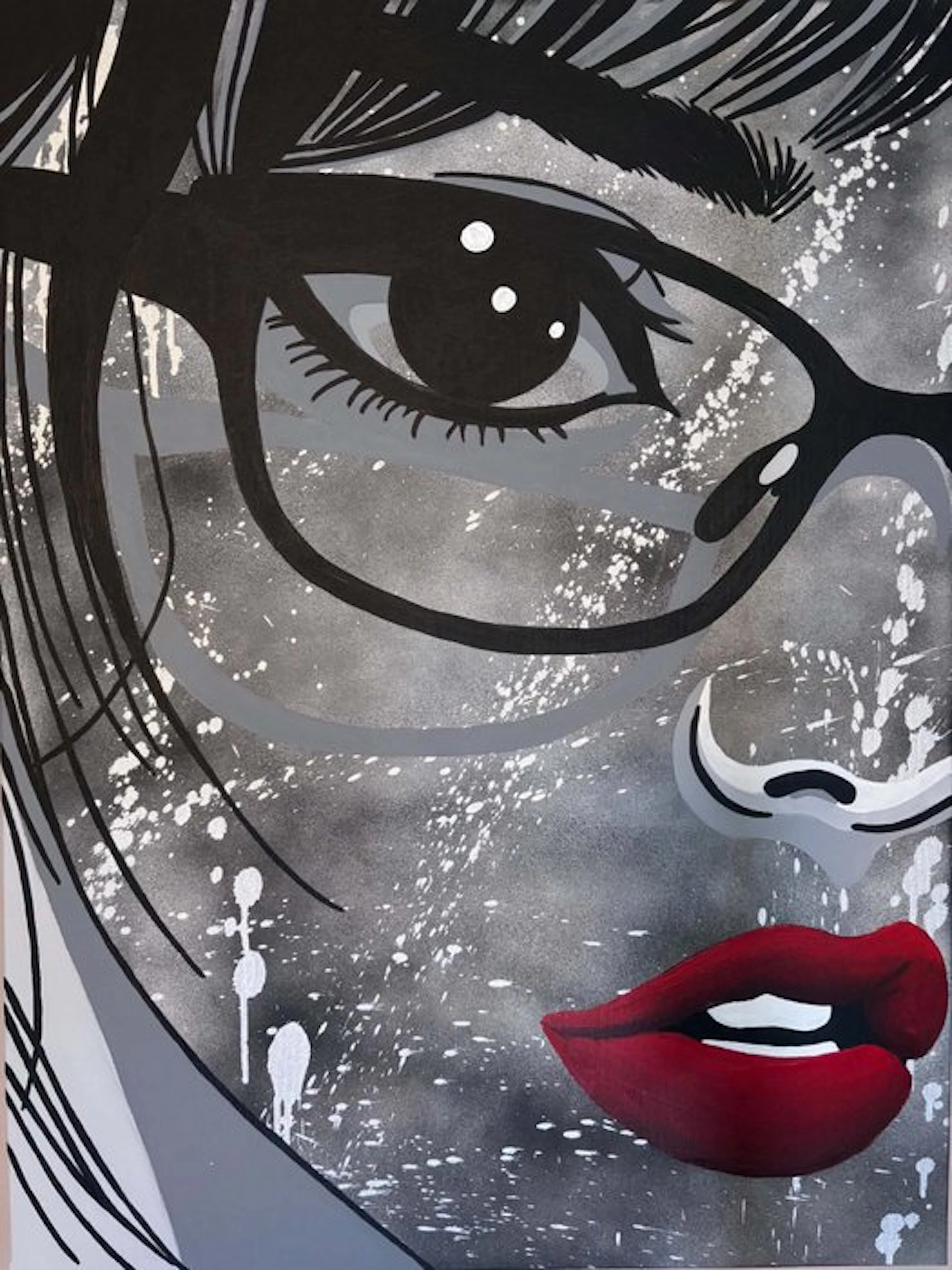 Xavier Van Walsem (1980) - Redlips woman handpainted 1/1