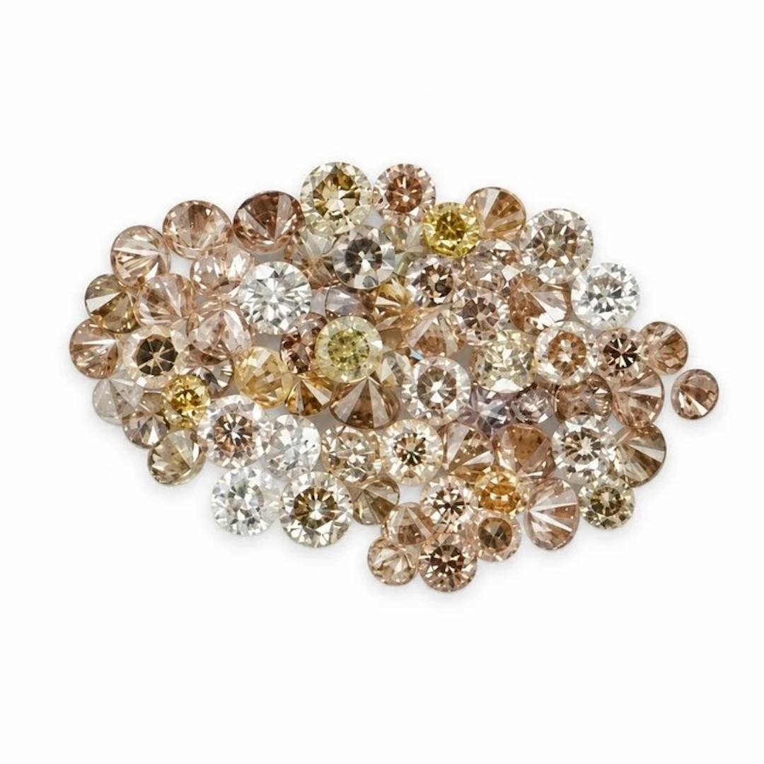 No reserve price - 67 pcs Diamond (Natural) - 0.92 ct - Round - VVS1