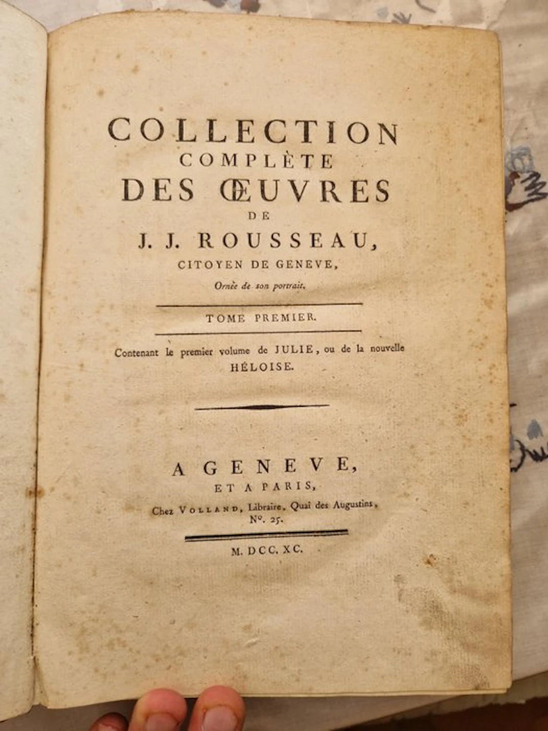 Jean-Jacques ROUSSEAU - Collection complète des oeuvres de J.J