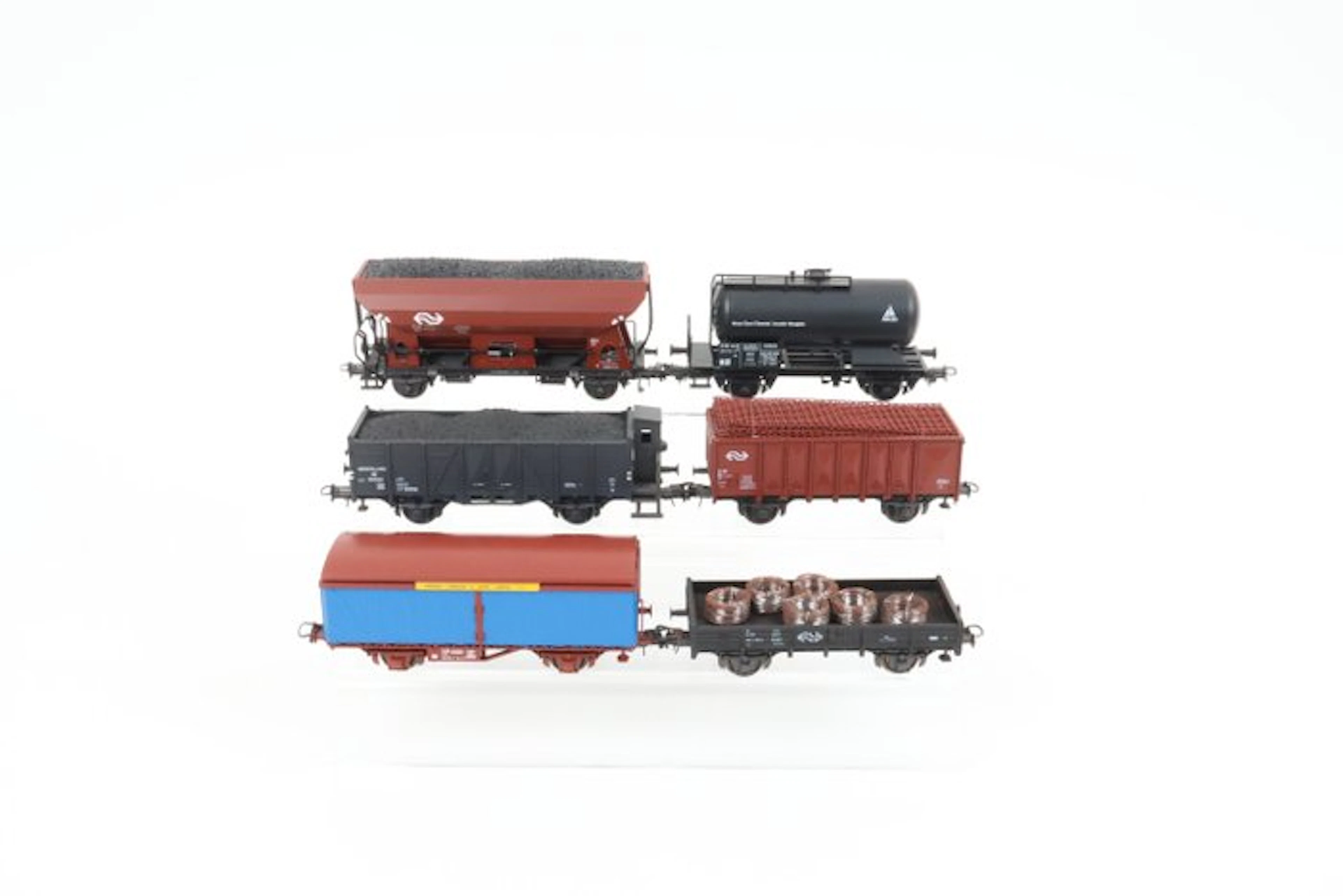 Roco H0 - Model train freight wagon set (6) - Dutch freight train