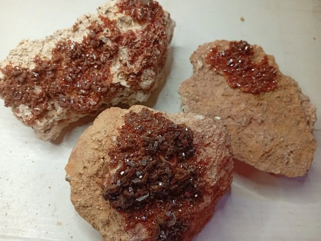Vanadinite Crystal cluster- 1700 g - (3)