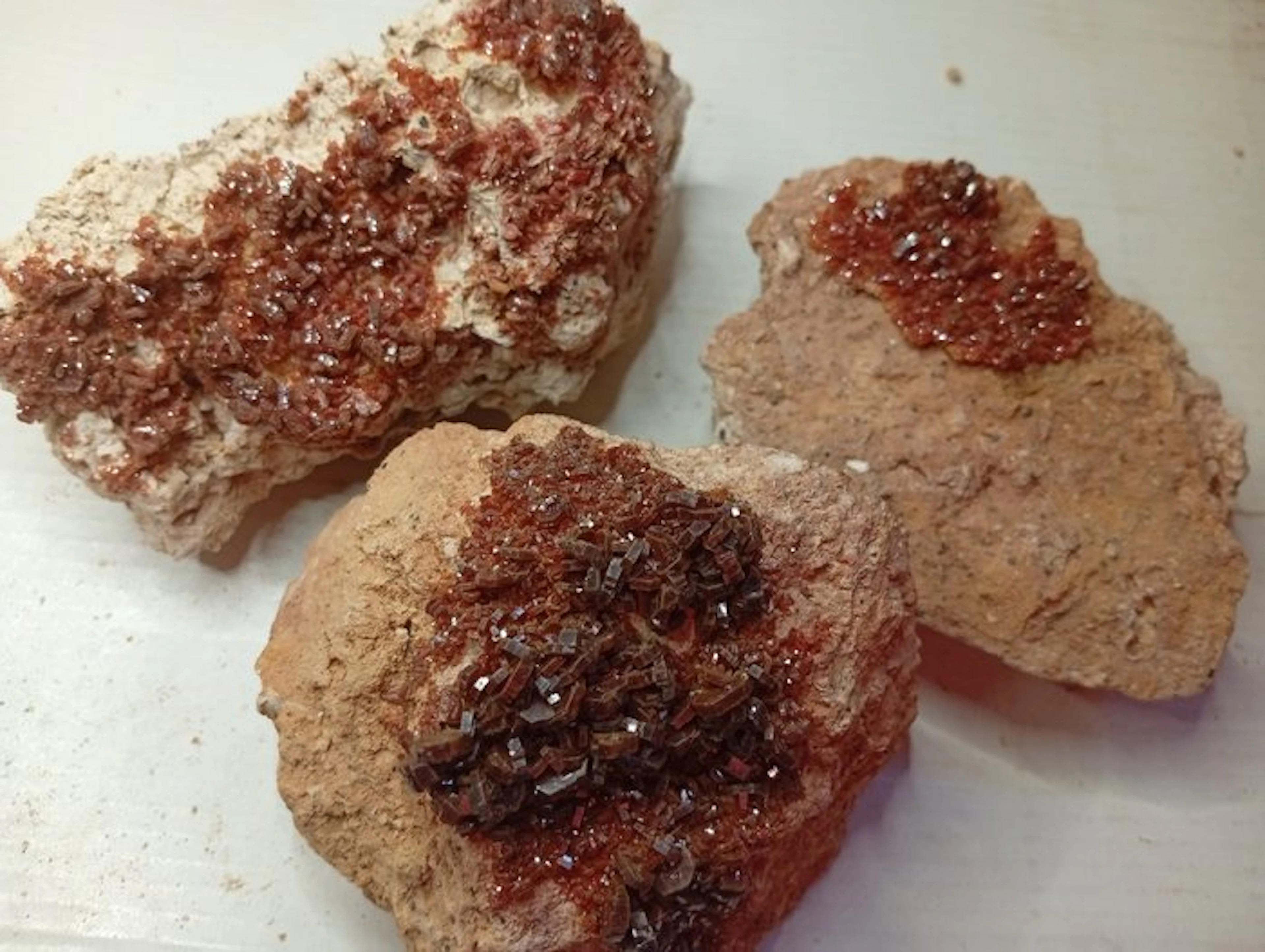 Vanadinite Crystal cluster- 1700 g - (3)