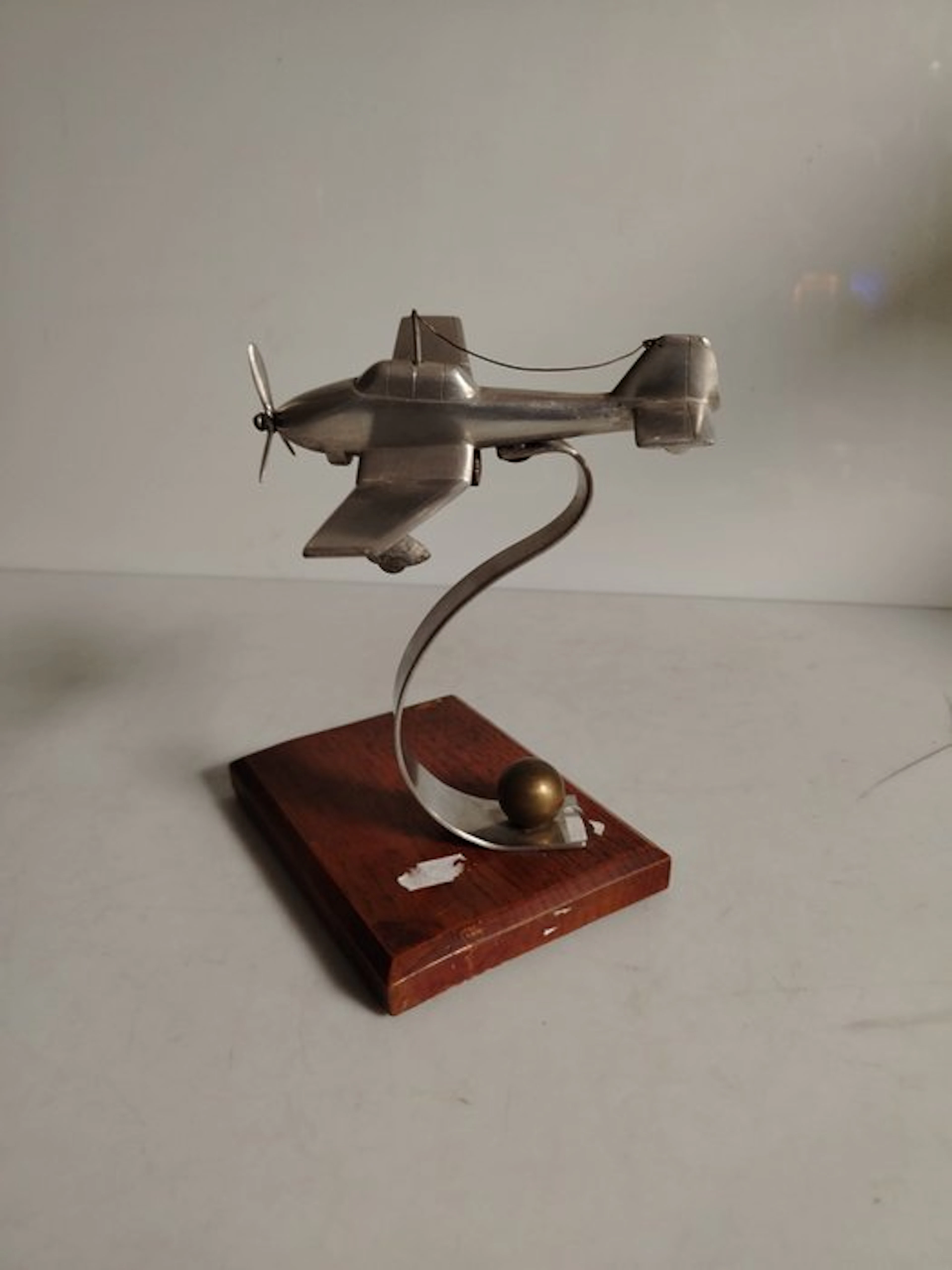 Figure - Steel, Wood, Aereo - Mid-Century/Trench Art/Bauhaus