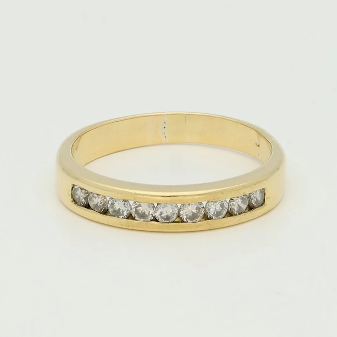 Ring - 18 kt. Yellow gold Diamond (Natural)