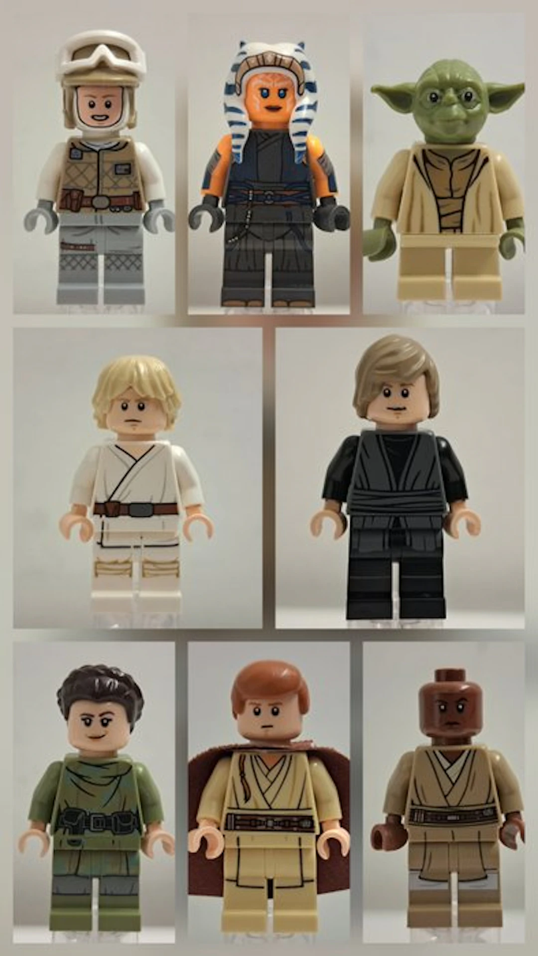 LEGO Minifigure - Star Wars - 8x Jedi